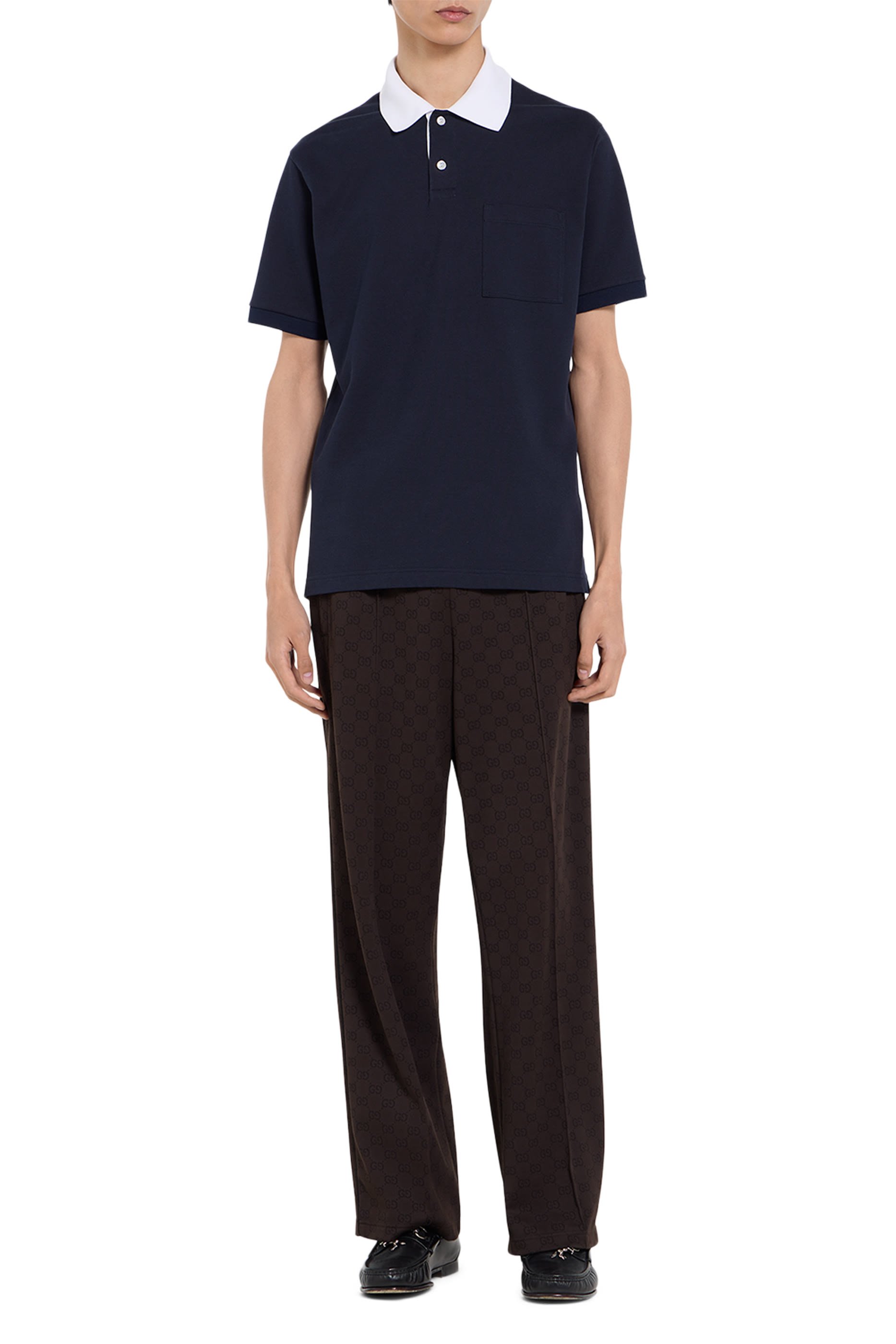 Stretch Cotton Piqu&eacute; Polo Shirt 