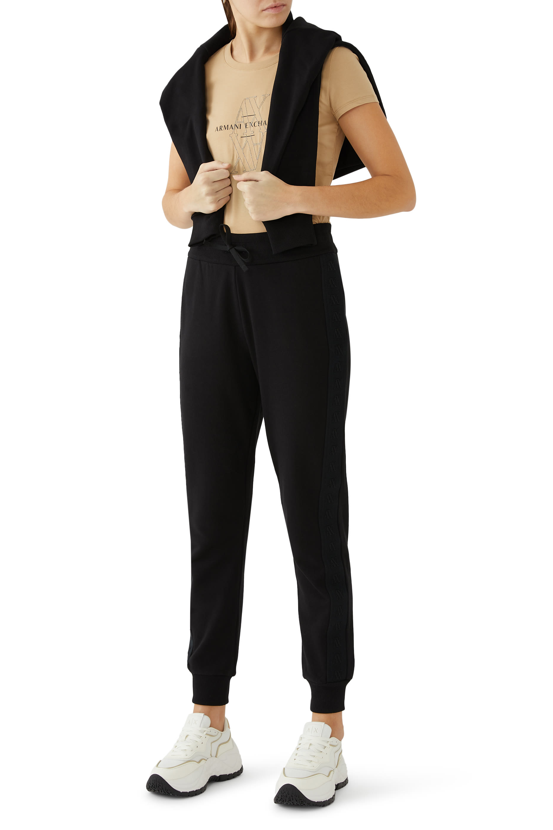 AX Logo Lettering Jersey T-Shirt