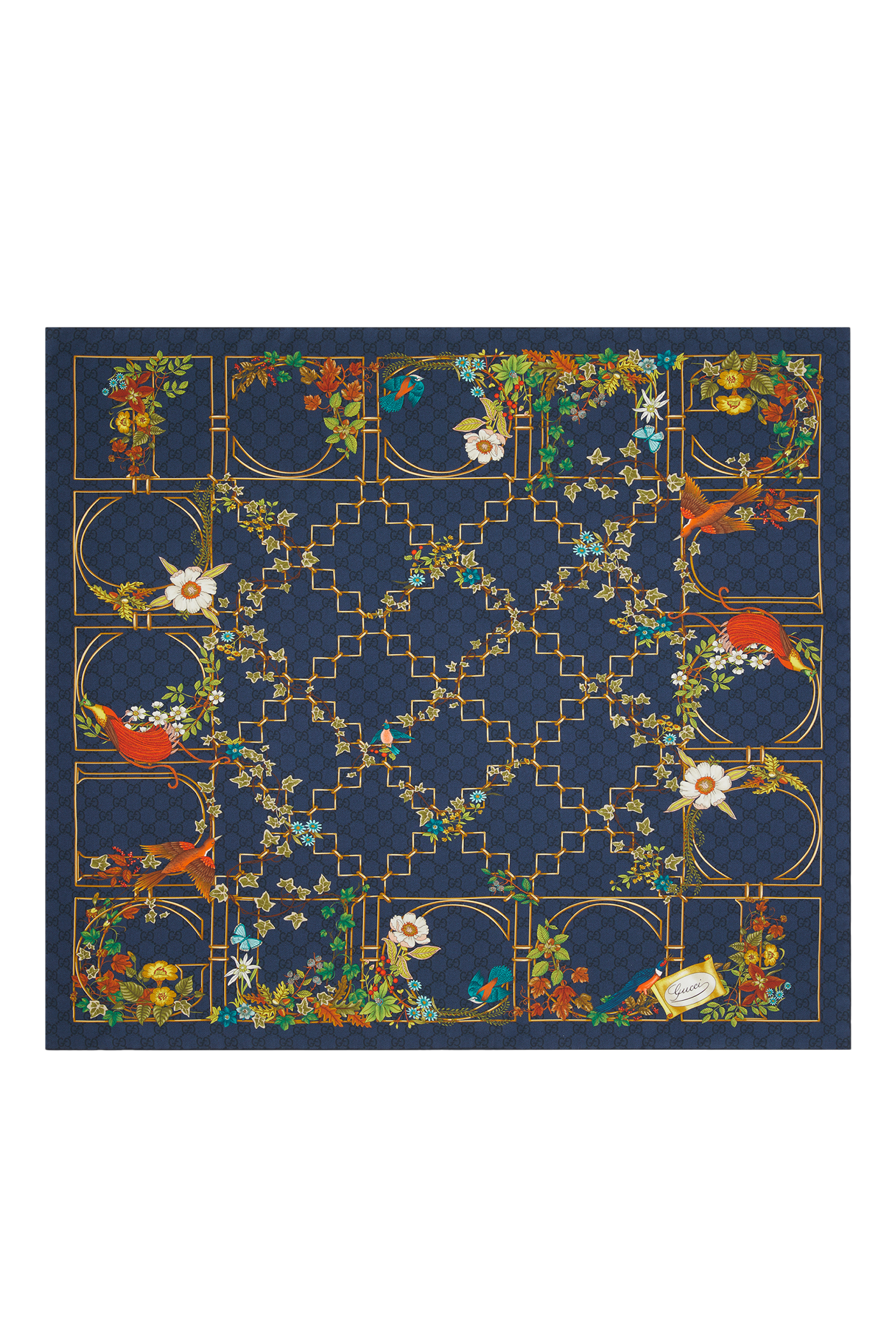 Printed Silk Twill Carré