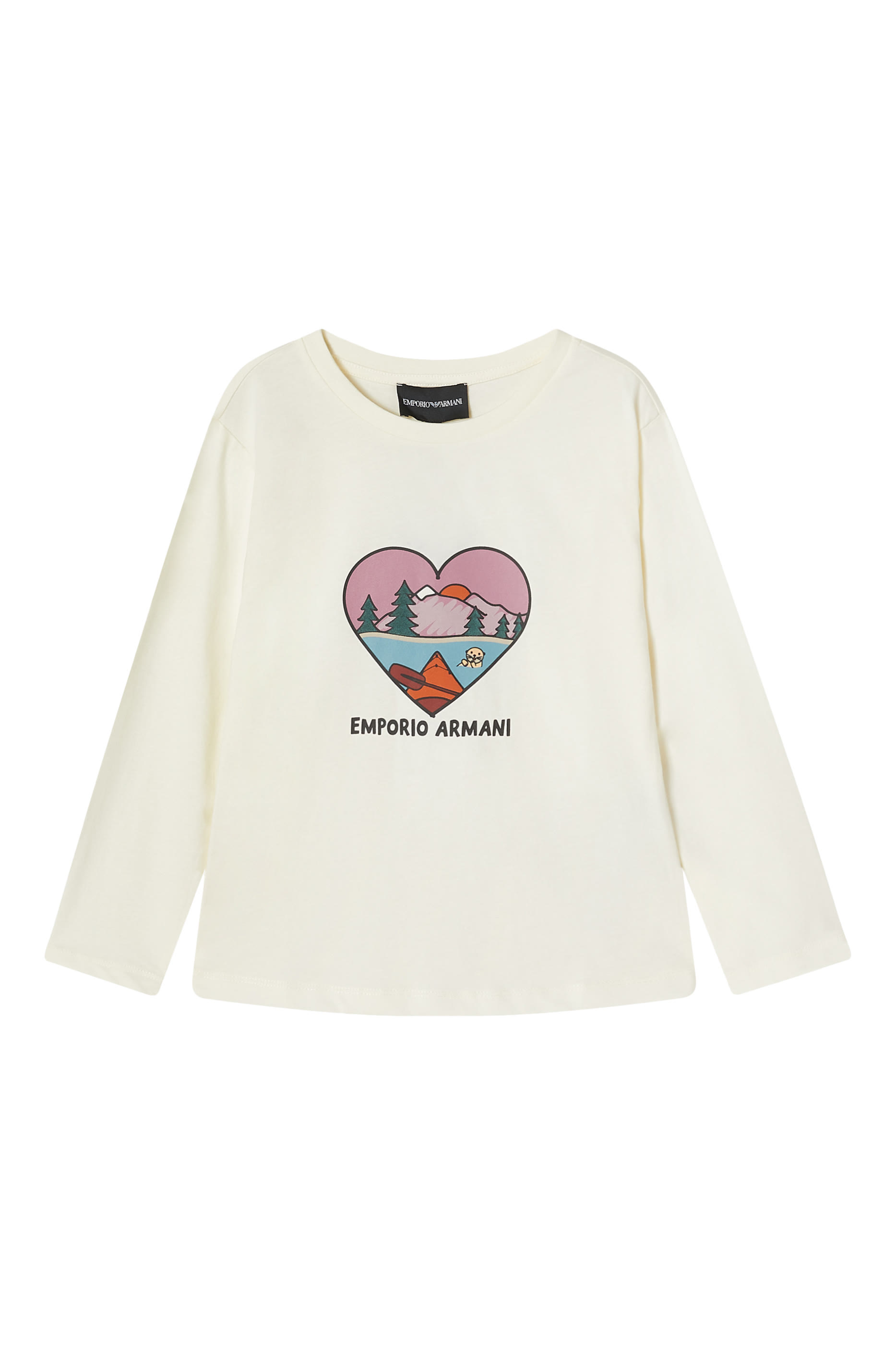 Kids Forest-Print Jersey Jumper