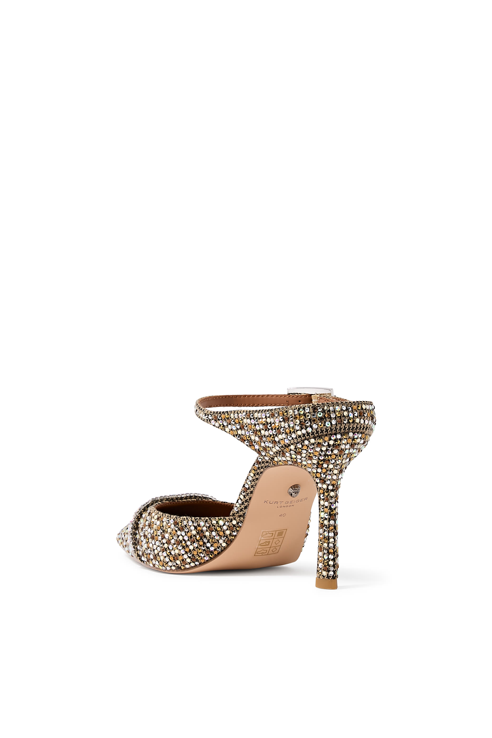  Strass 90 Point Mules
