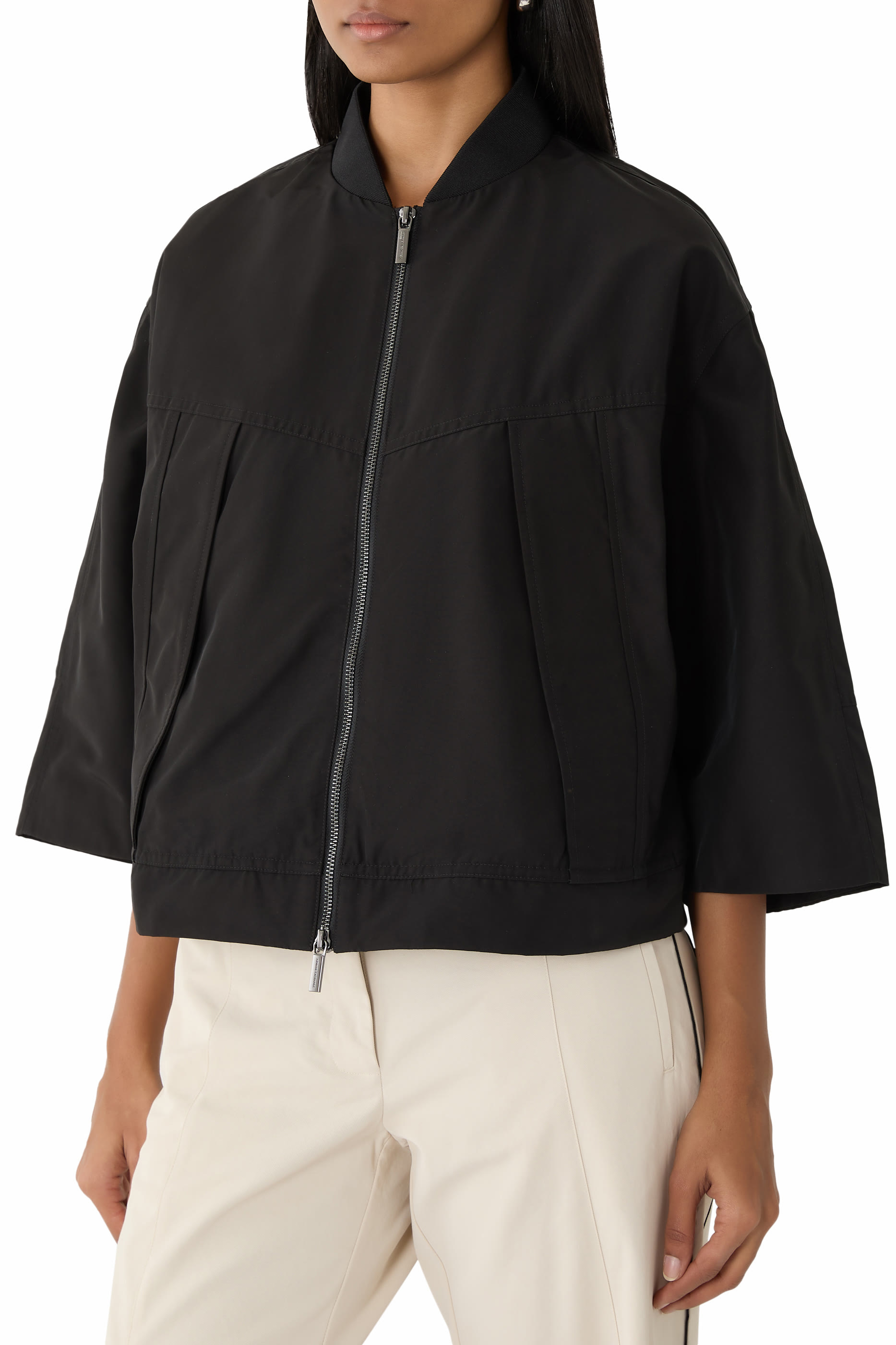  Ottoman Zip-Up Blouson