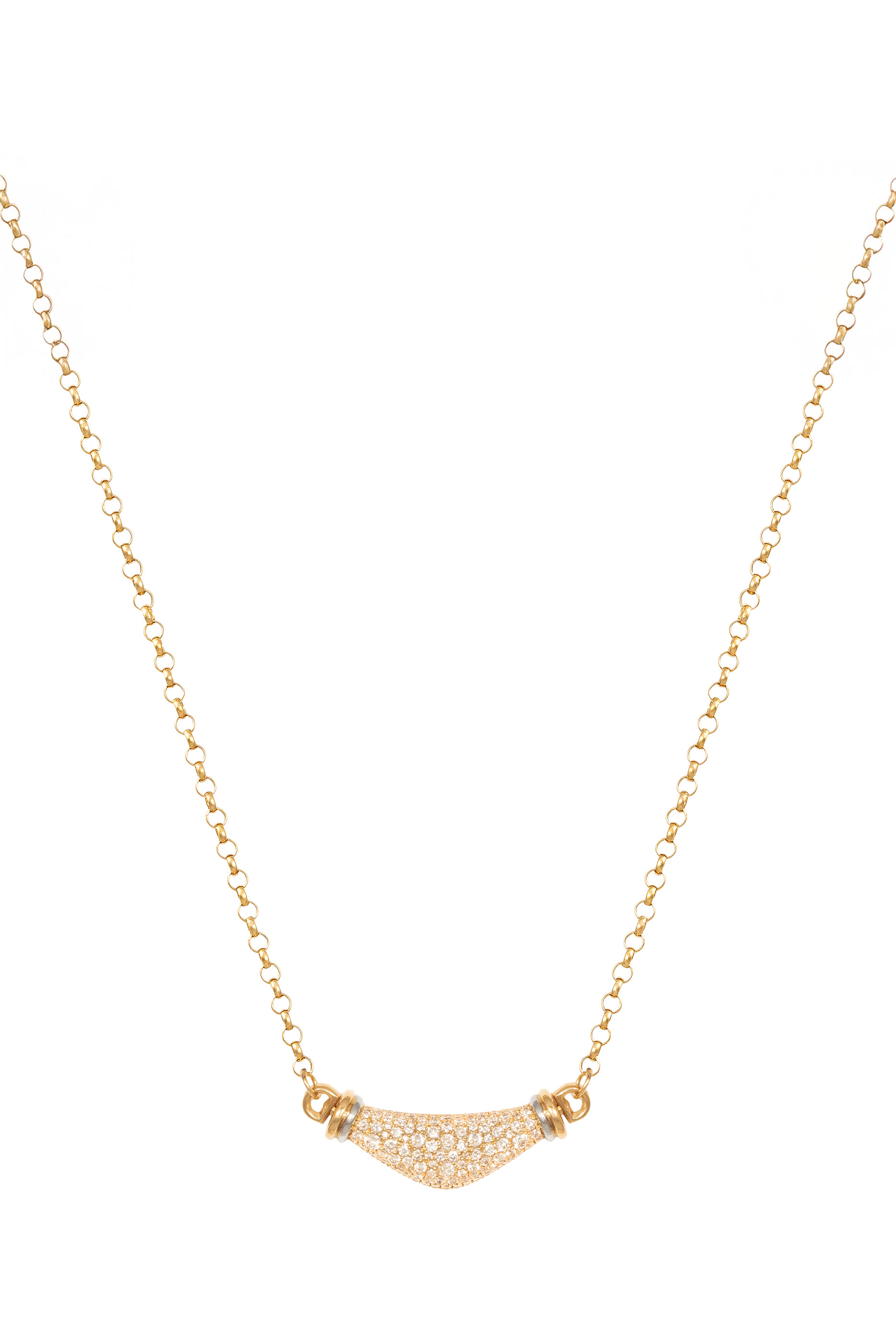 The Full Diamond Karma Necklace, 18k Yellow Gold & Diamonds