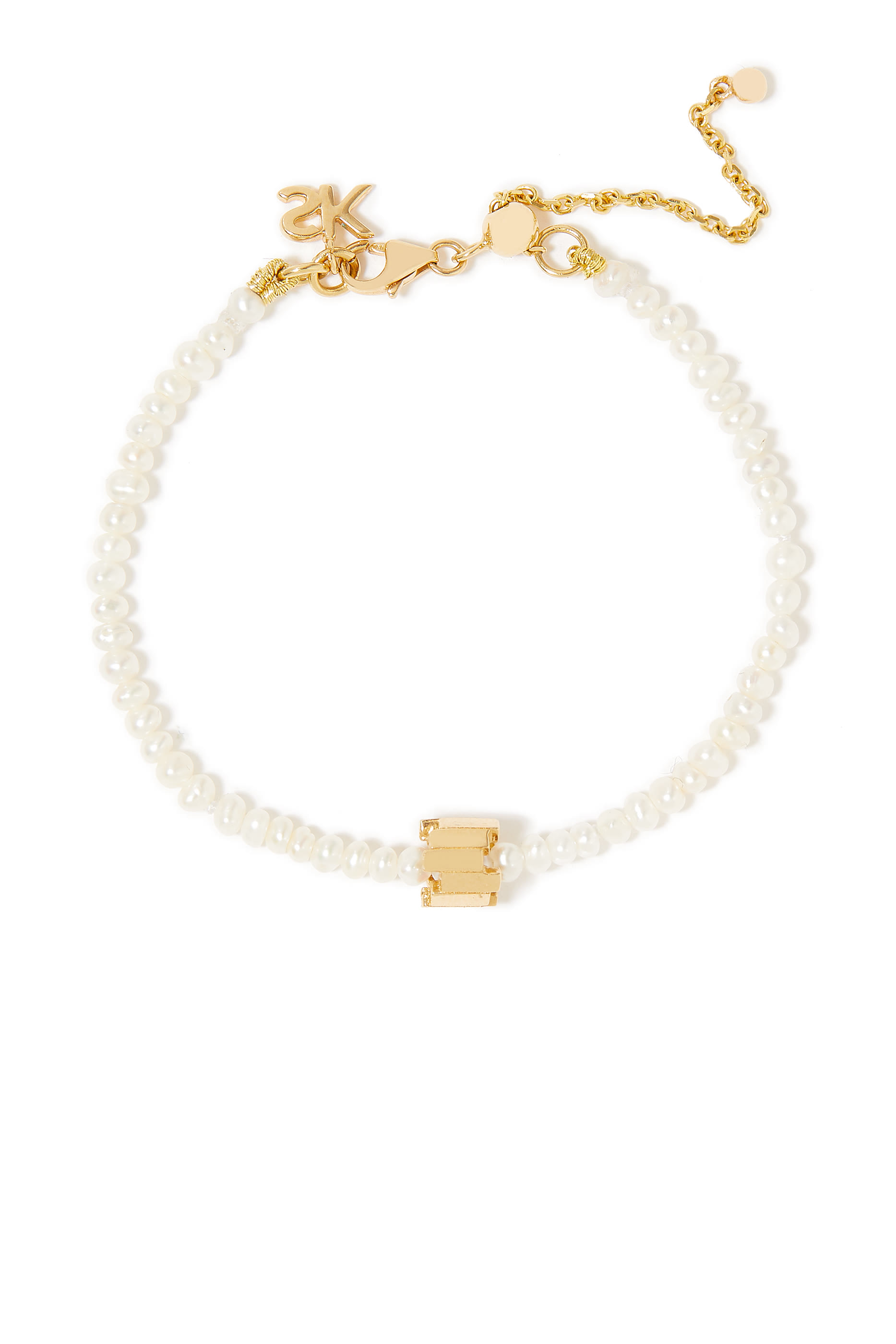 Beaded Bracelet, 18k Yellow Gold & Pearls