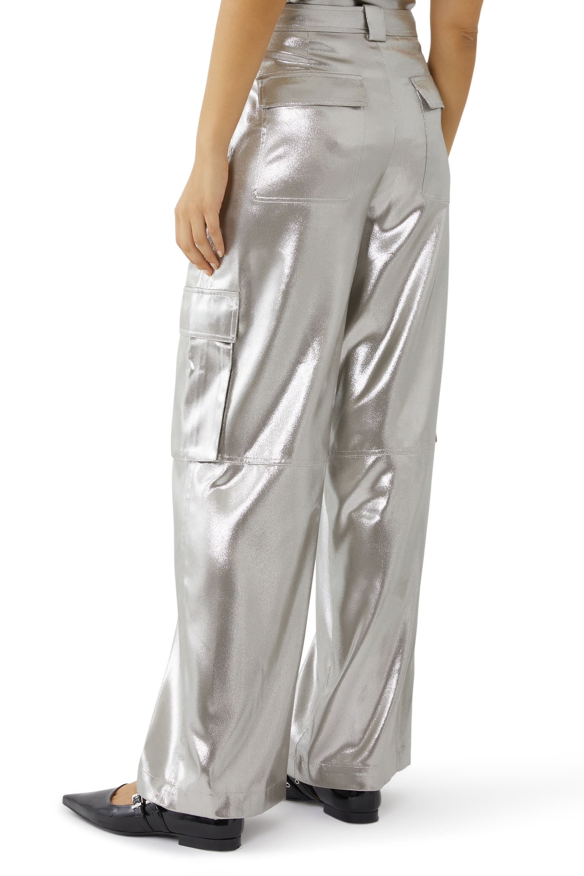 Beatriz Wide-Leg Cargo Pants