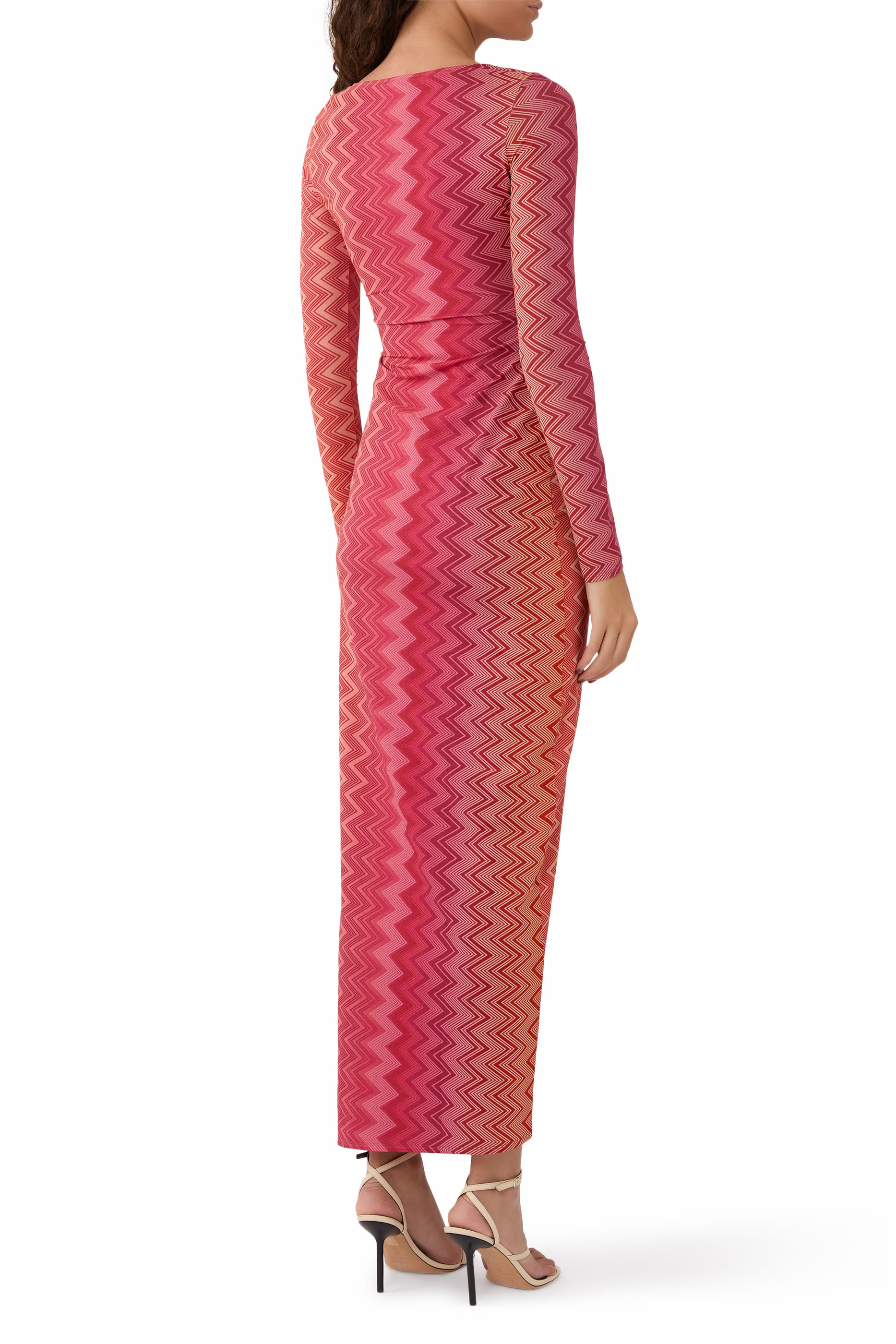 Zig Zag Print Cover Up Dress