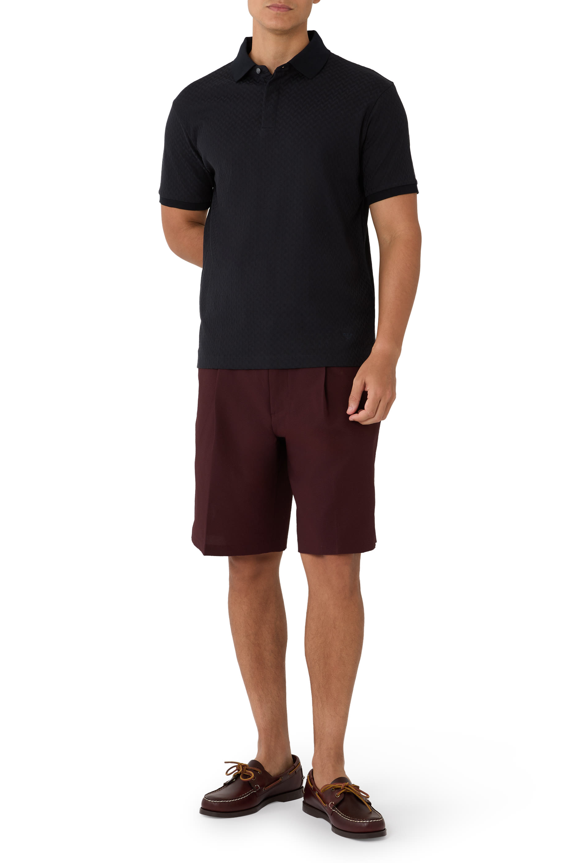 Jacquard Jersey Polo 