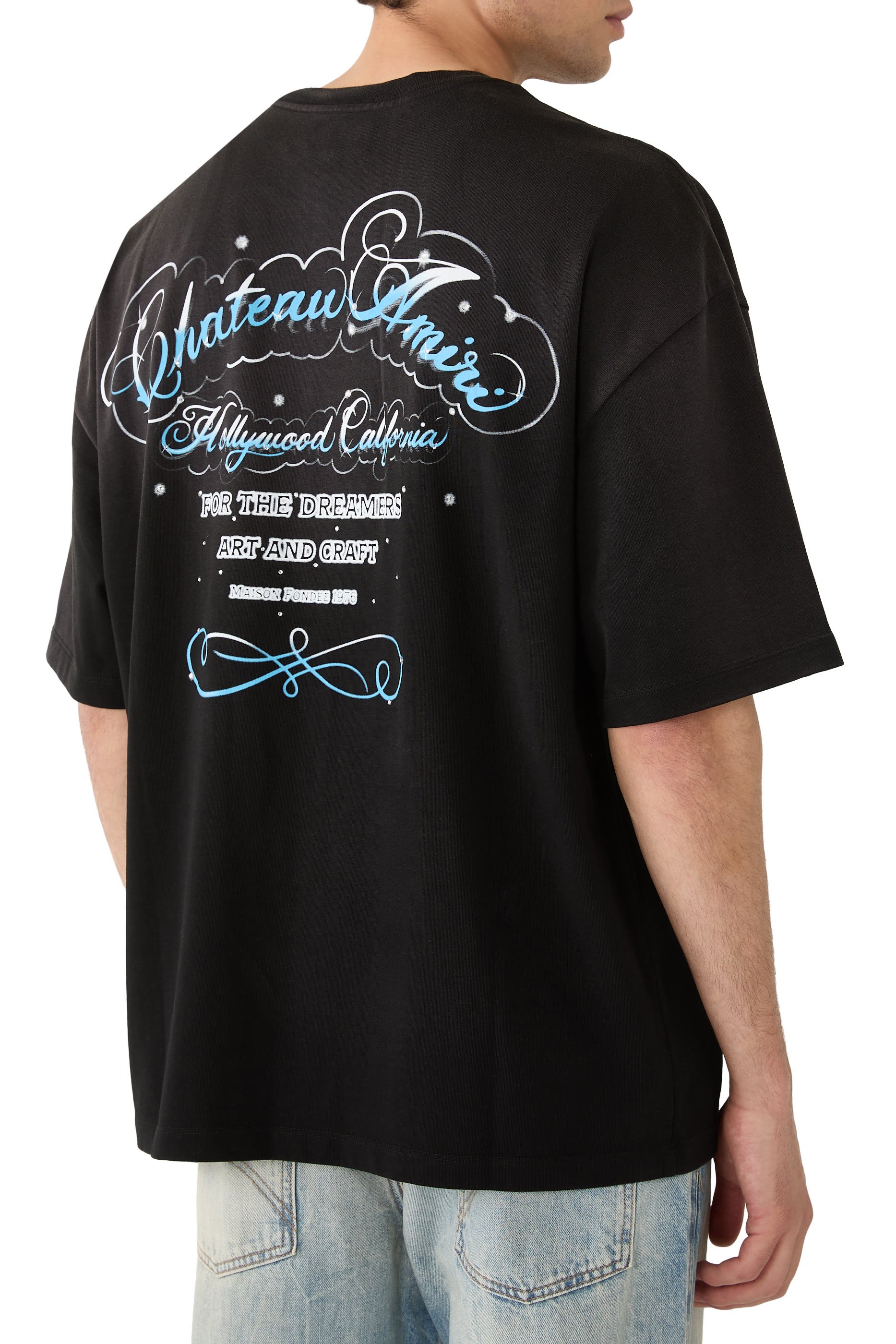 Crystal Chateau Script Oversized Tee