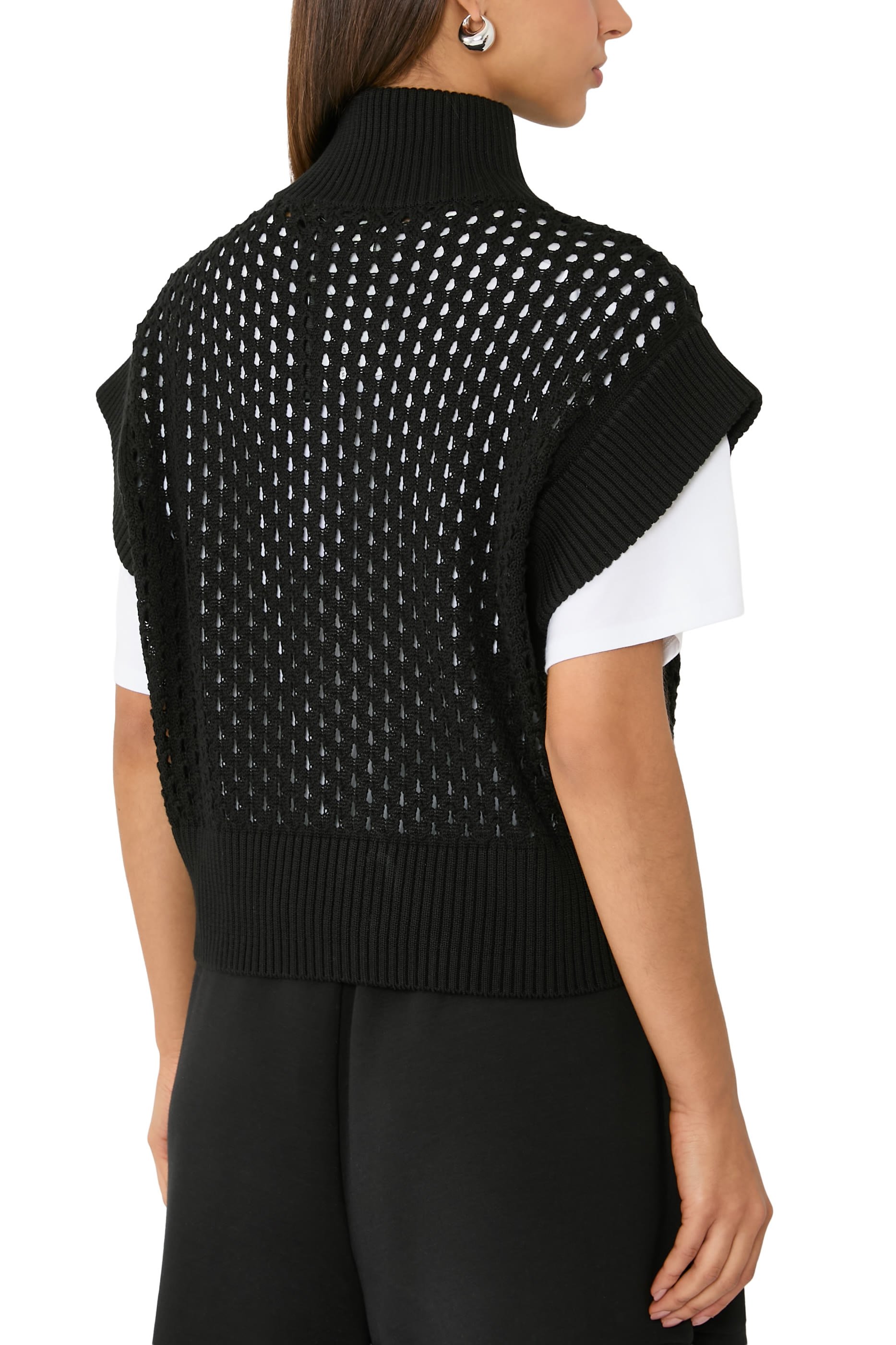 Gaines Half-Zip Knit Vest 