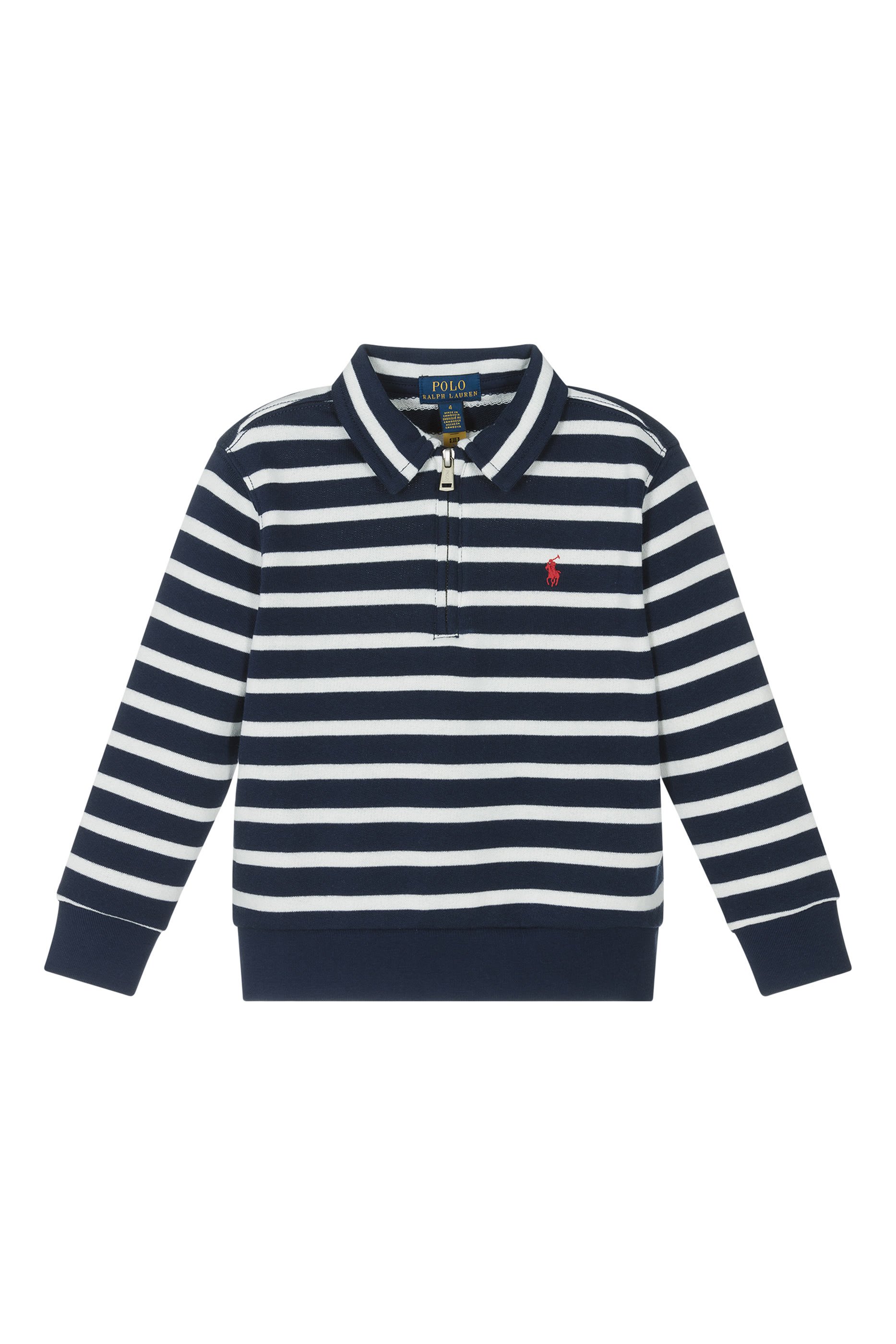Kids Striped French Terry Sweatshirt