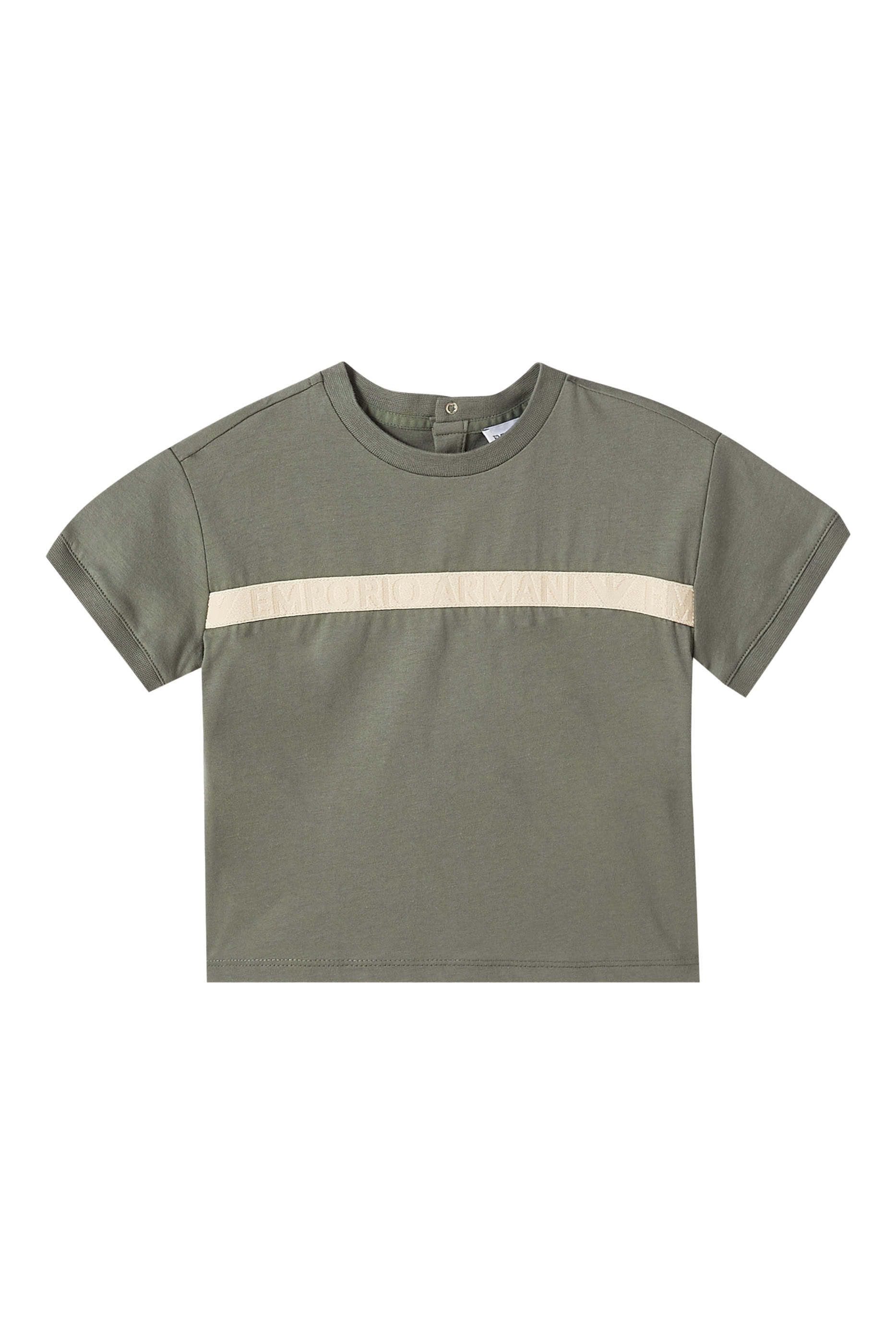 Kids Logo Print Cotton T-Shirt