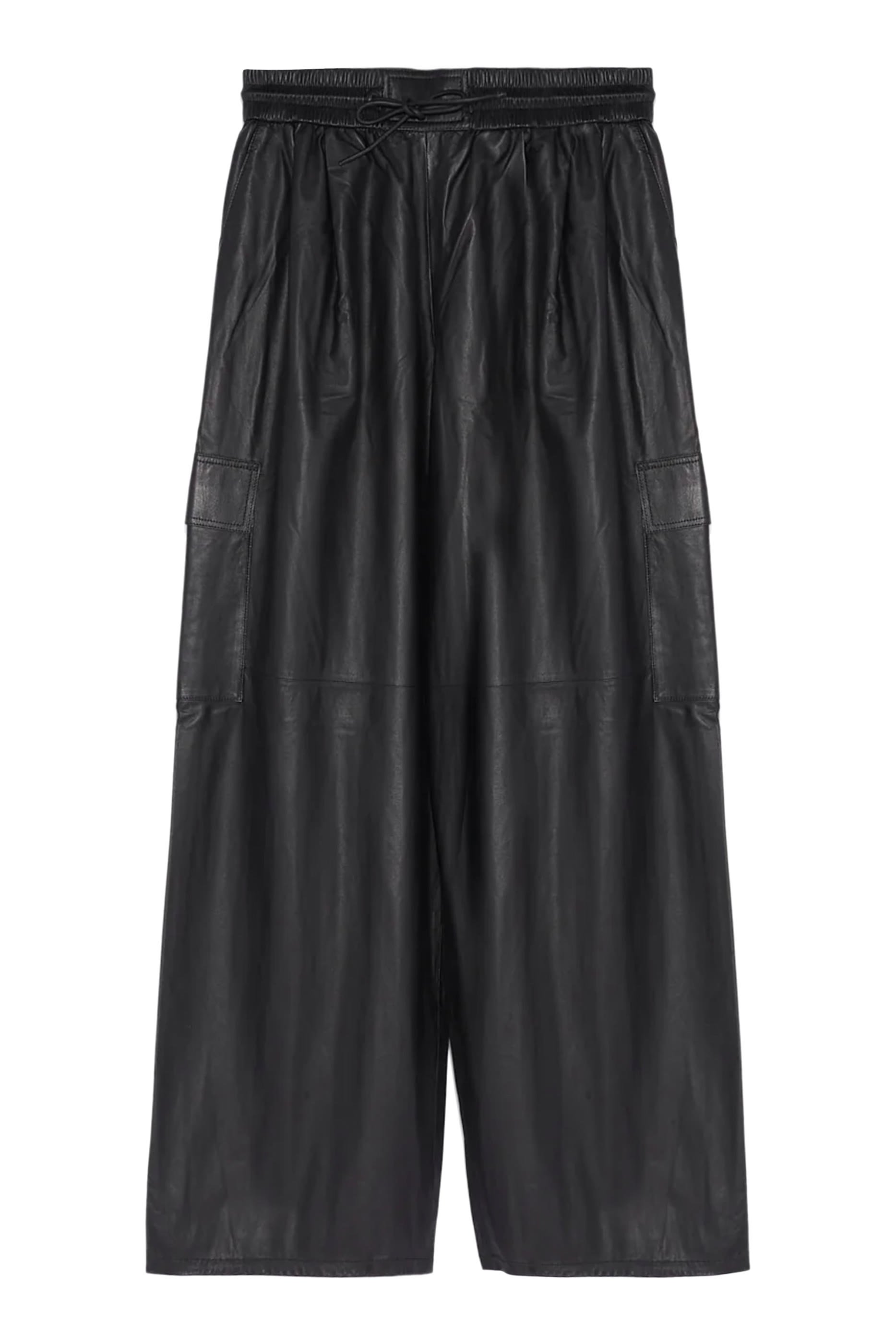 Cargo Trousers in Lamb Leather