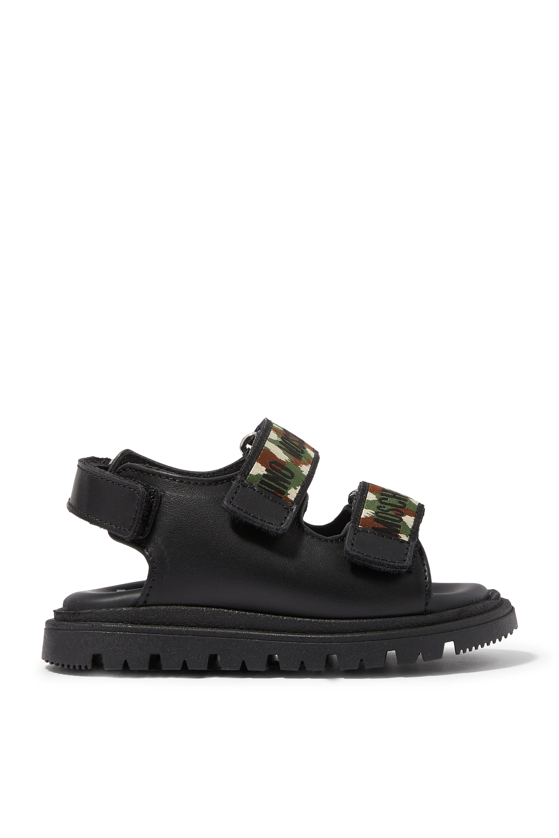 Kids Logo Leather Sneakers