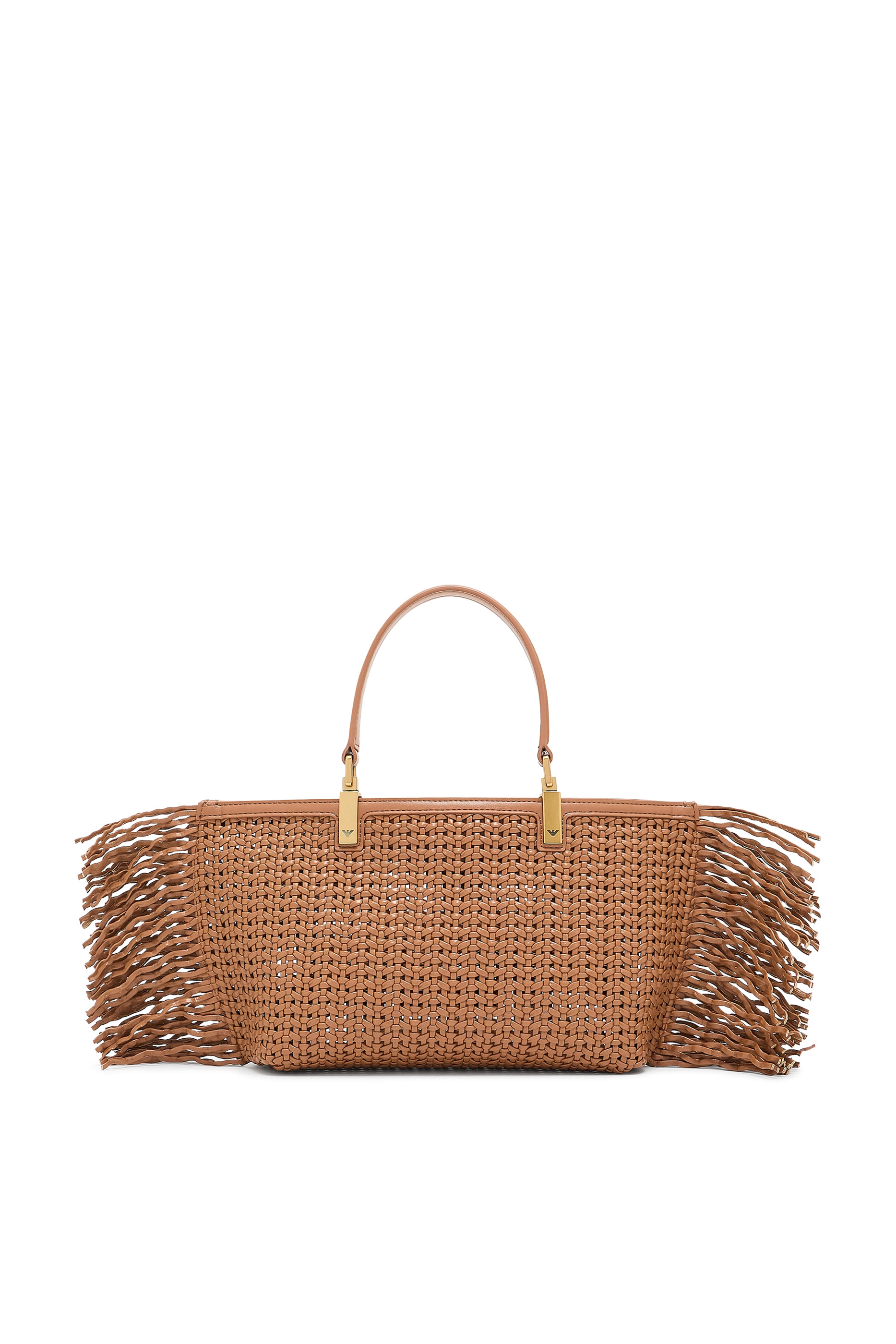 Fringe Detail Braided Handbag