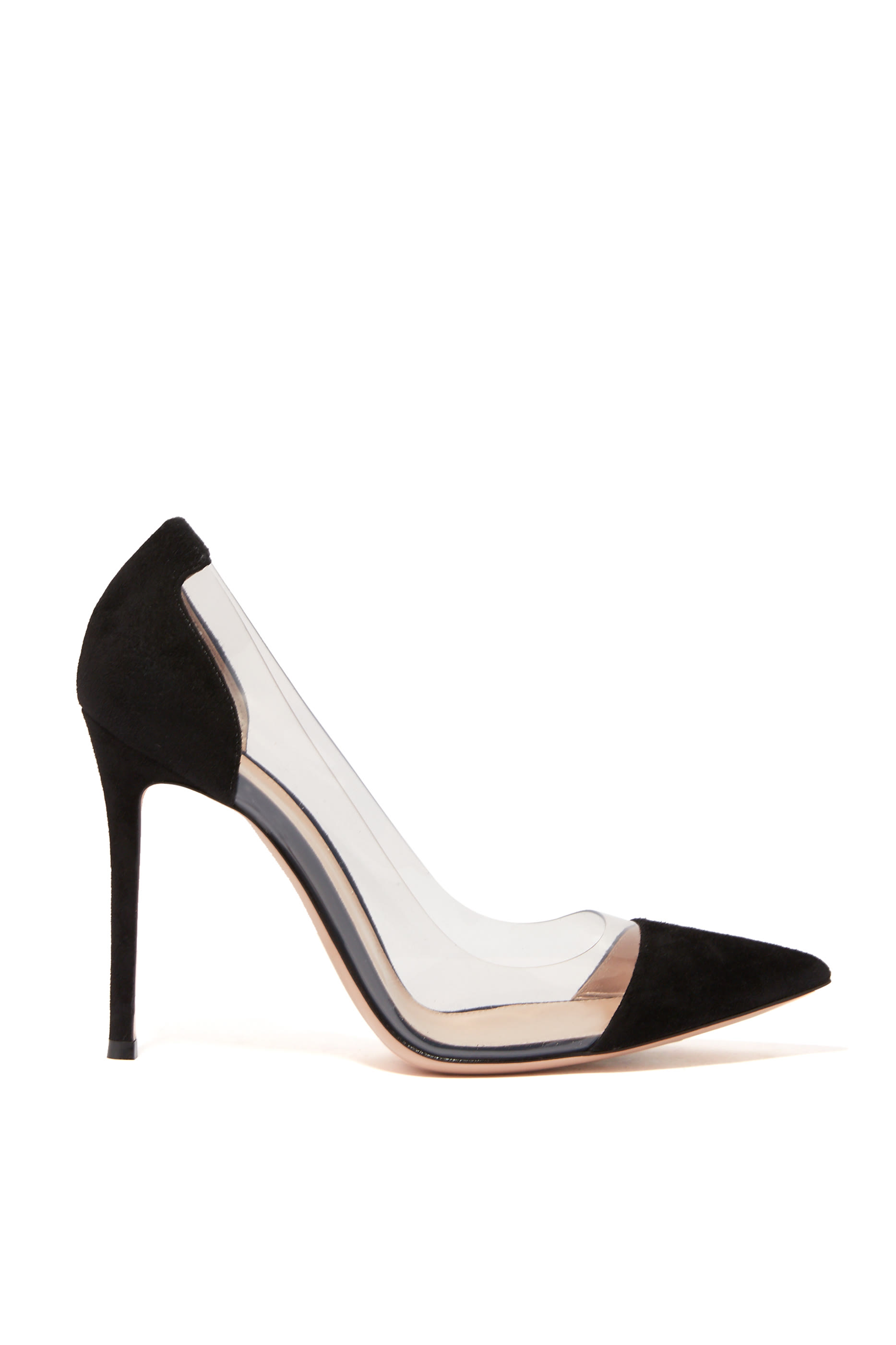 Plexy Suede Pumps