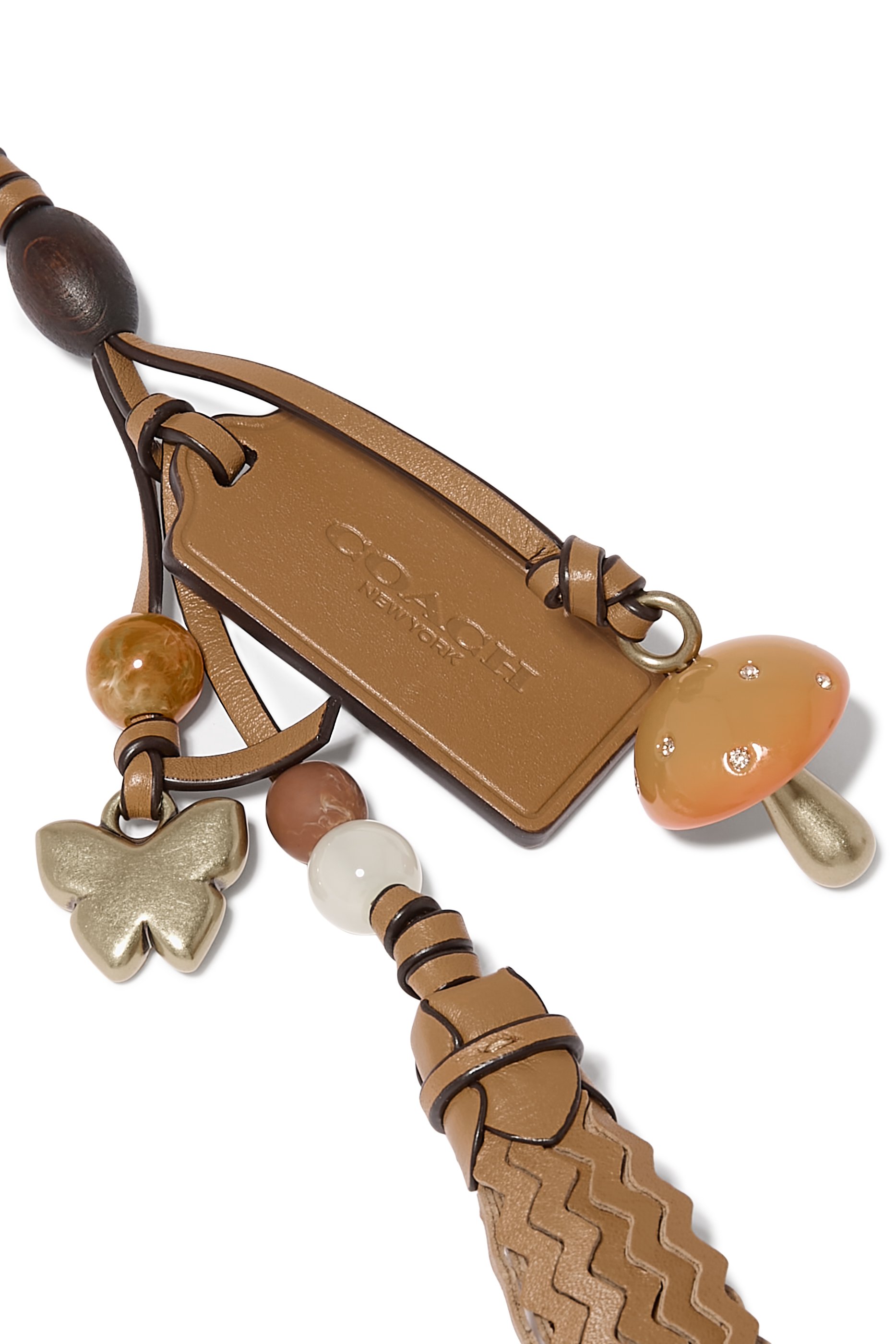 Mushroom Heritage Leather Bag Charm