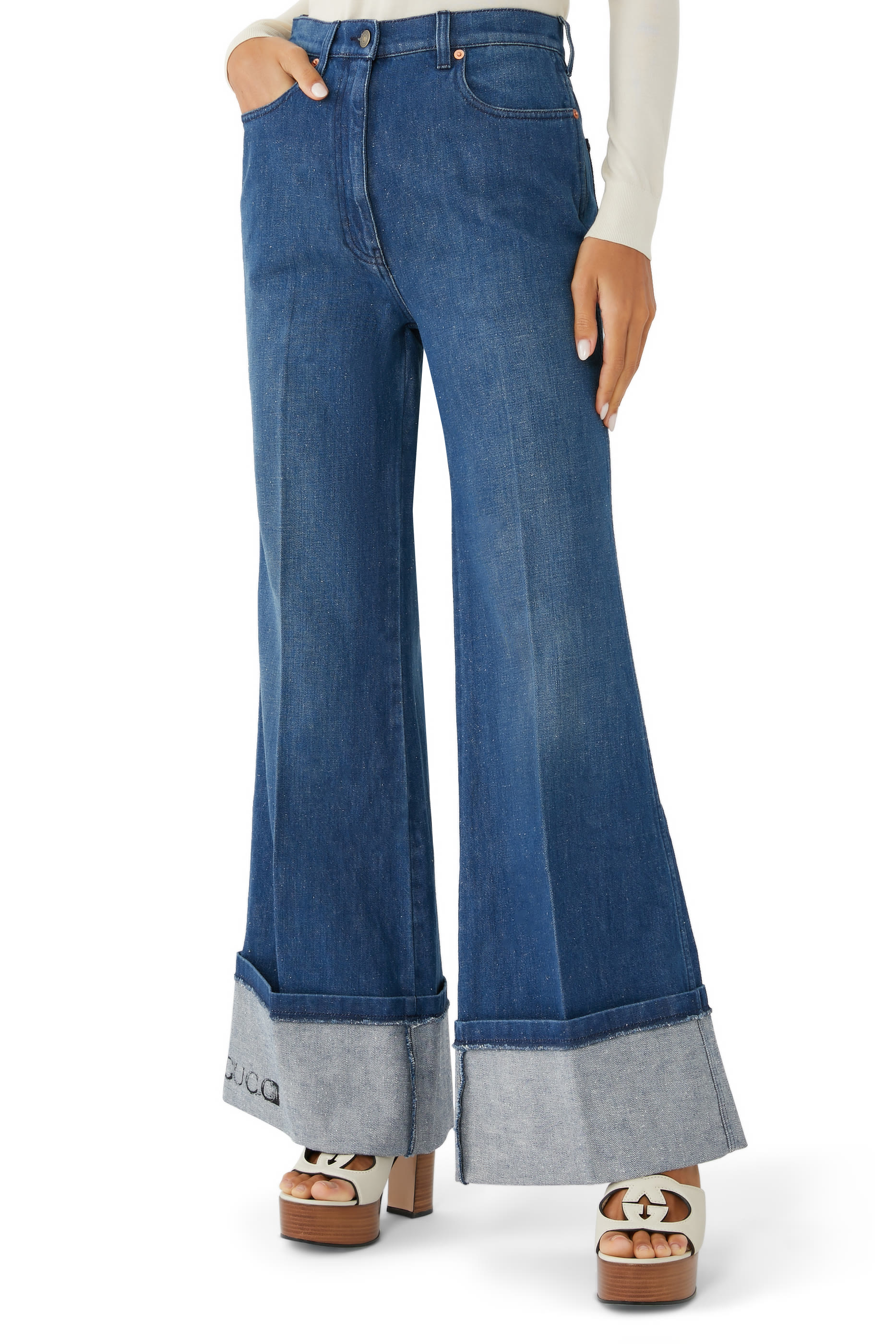 Flared Denim Jeans