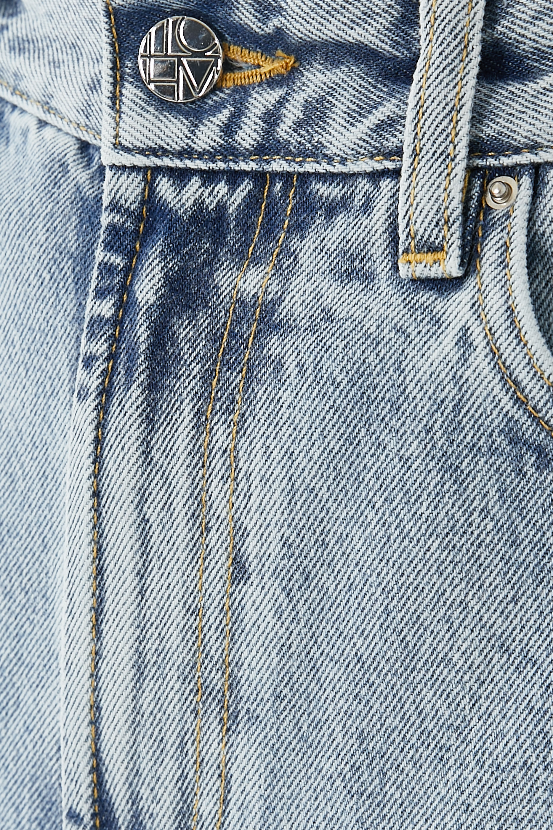 Wide-Leg Denim Pants