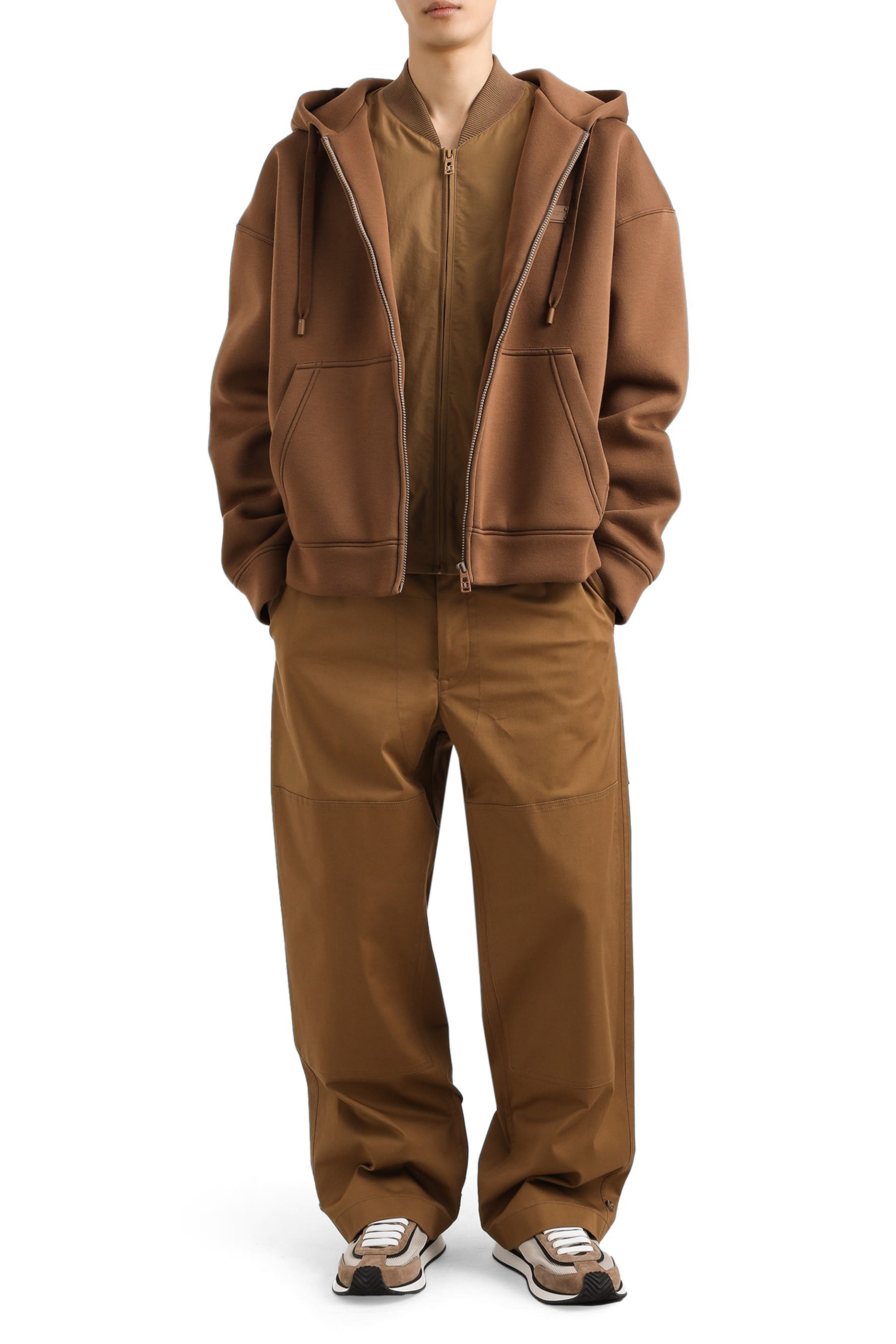 Logo Tag Technical Fabric Bomber Jacket