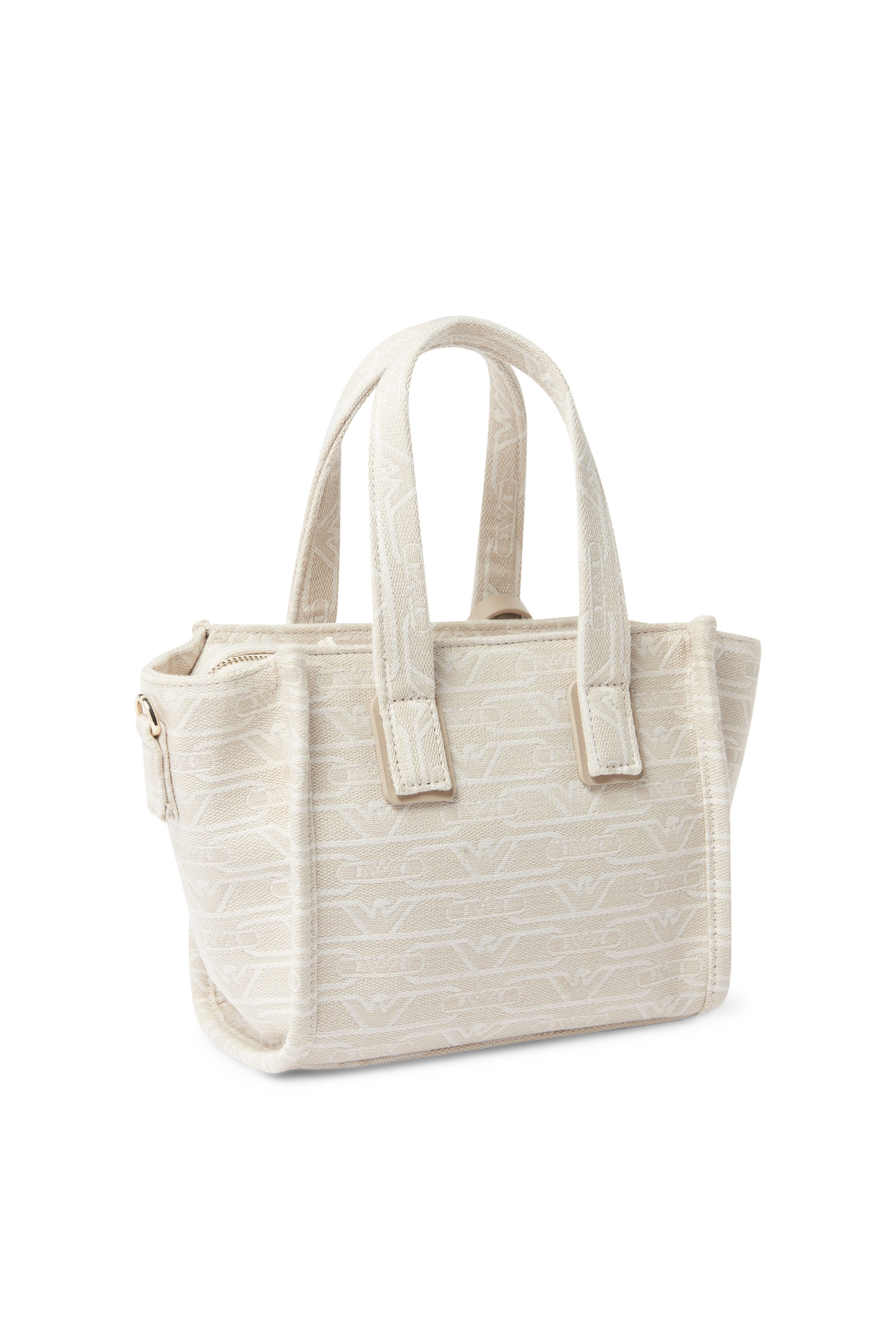 All-Over Monogram Print Small Shopper Bag