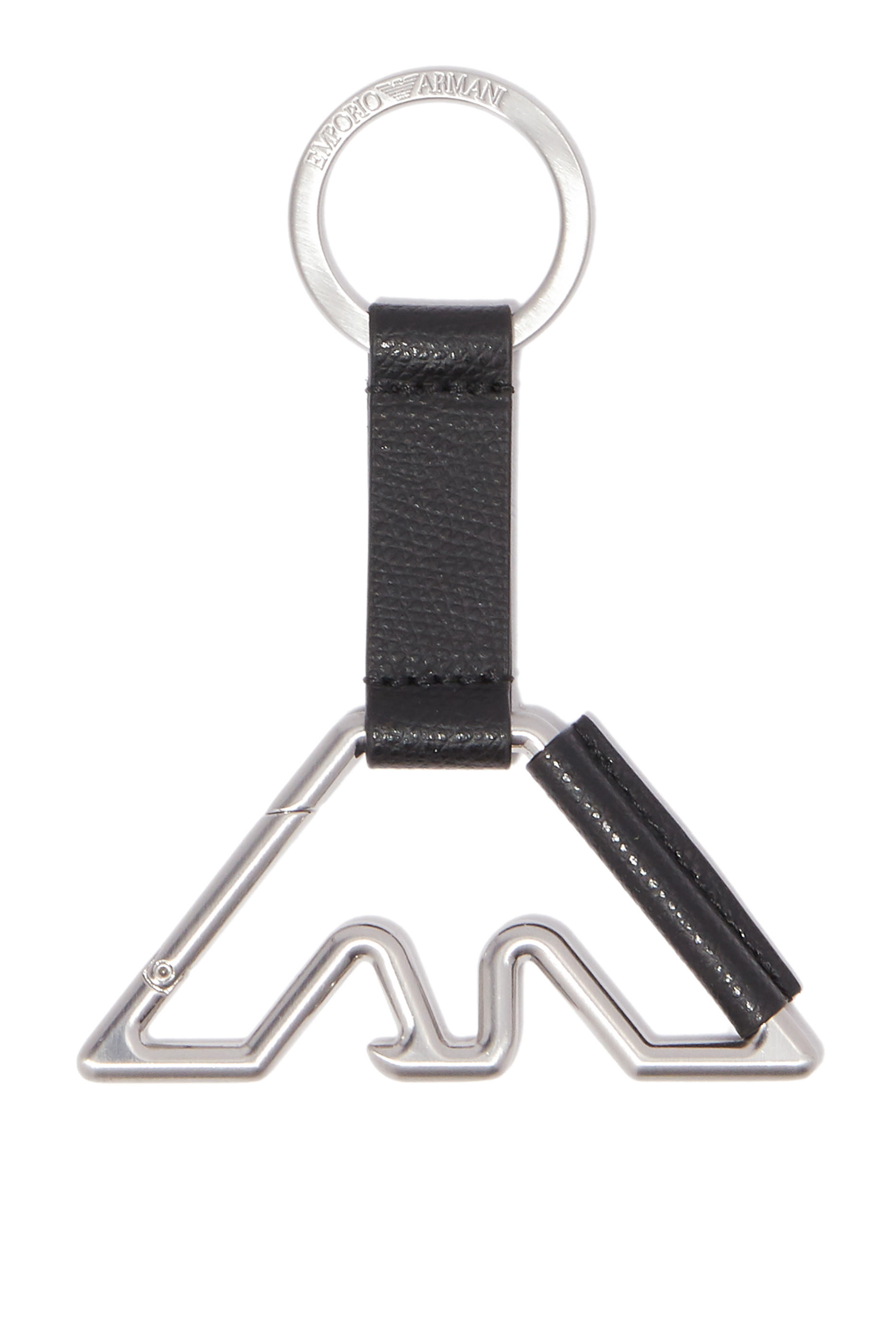 Eagle Logo Hook Leather Keyring
