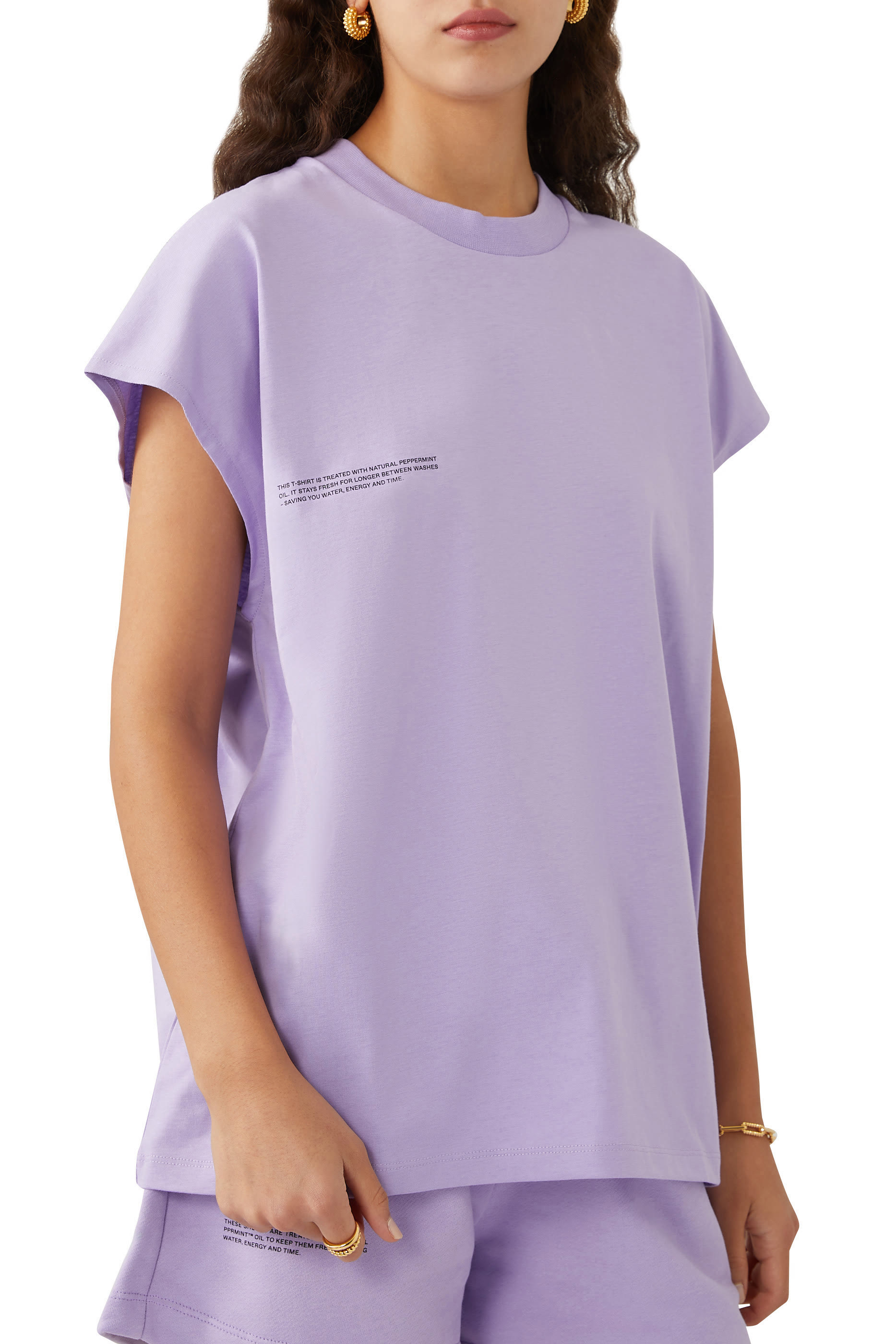 PPRMINT&trade; Organic Cotton Cropped Shoulder T-Shirt