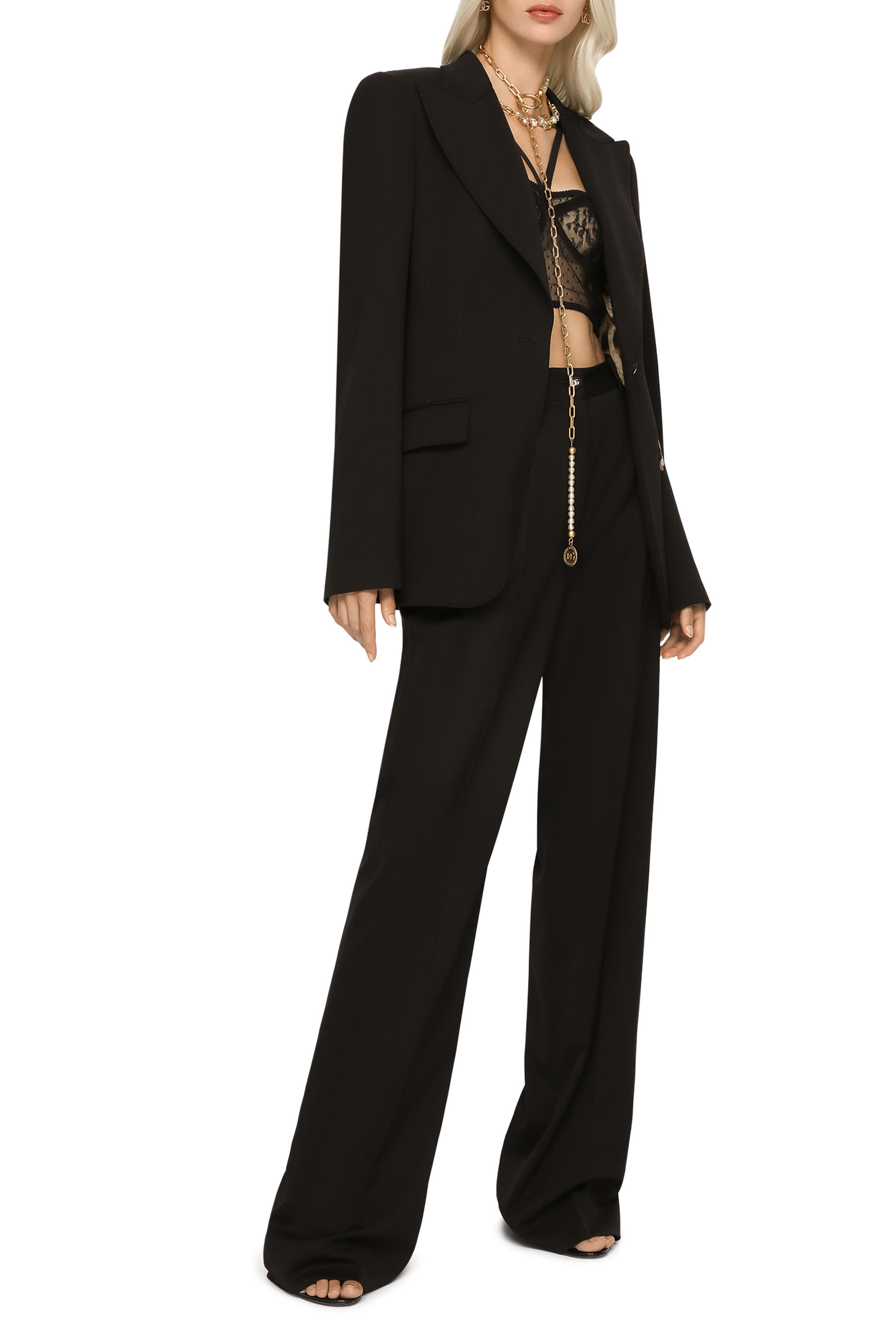 Gabardine Palazzo Pants