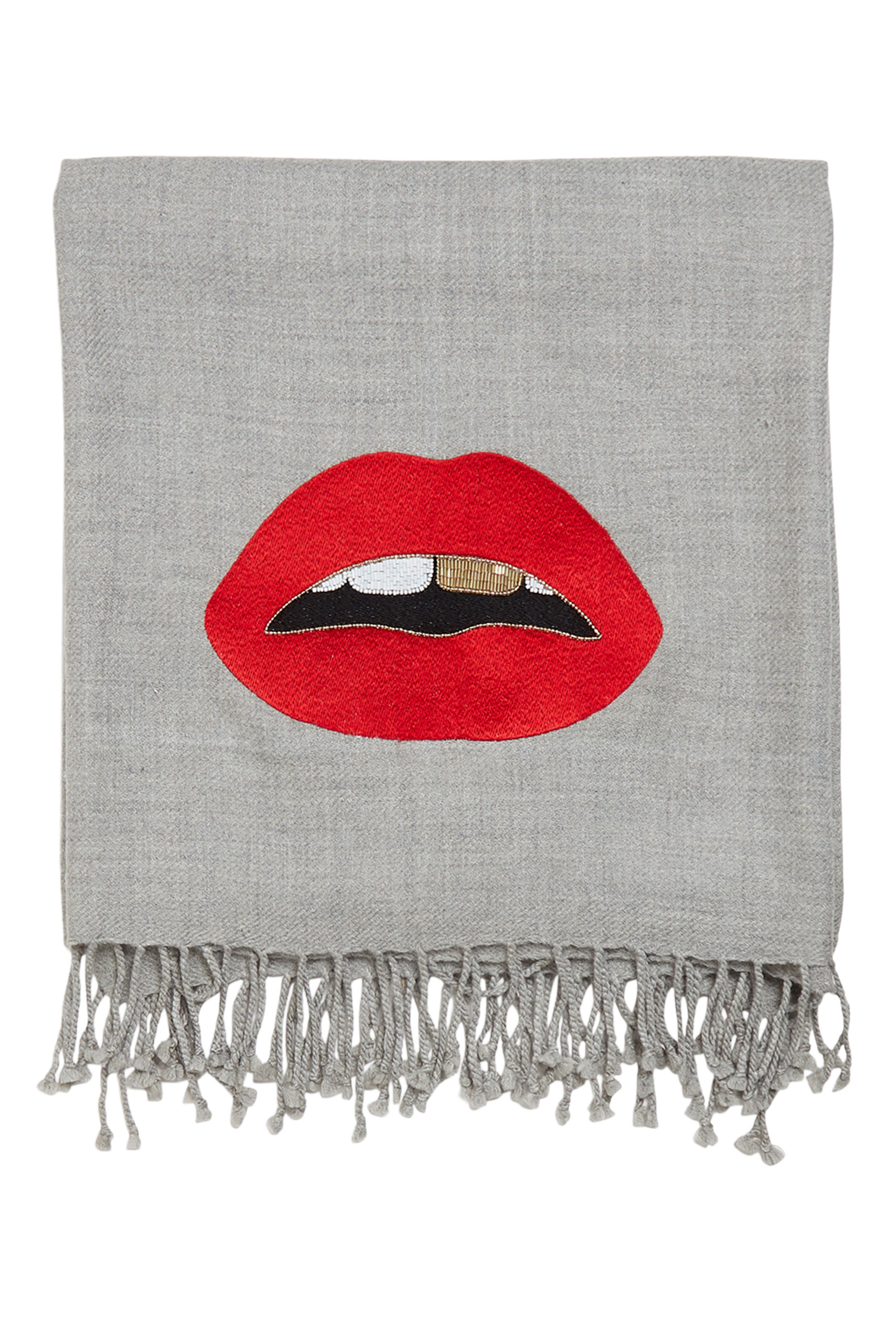 Lips Embellished Throw