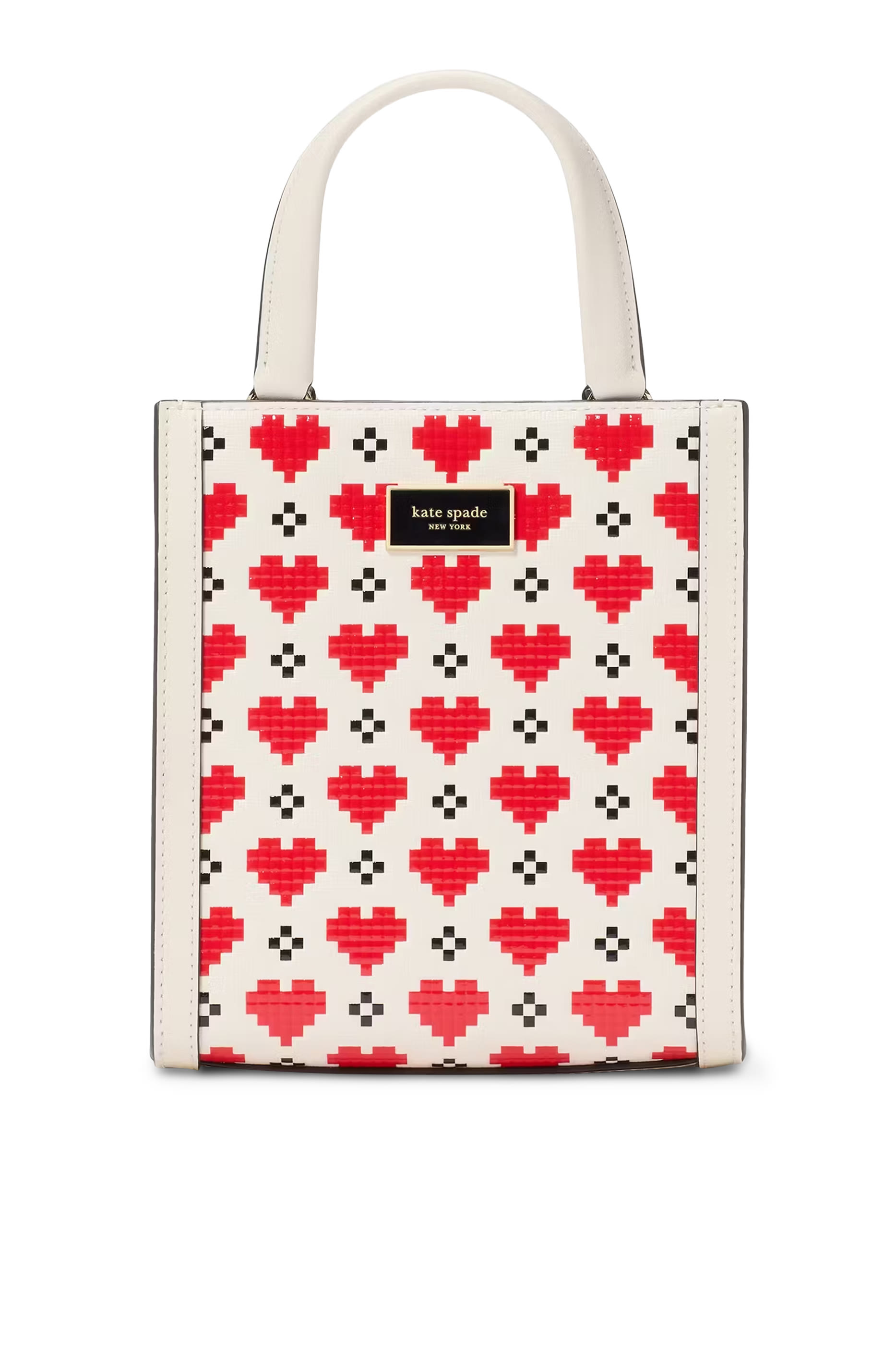 Manhattan Pixel Hearts Mini Tote