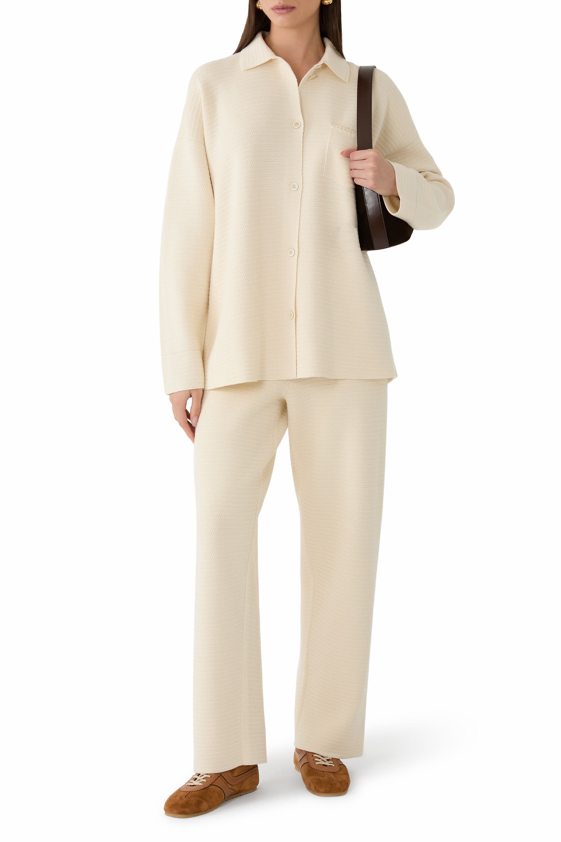 Wide-Leg Jogging Pants