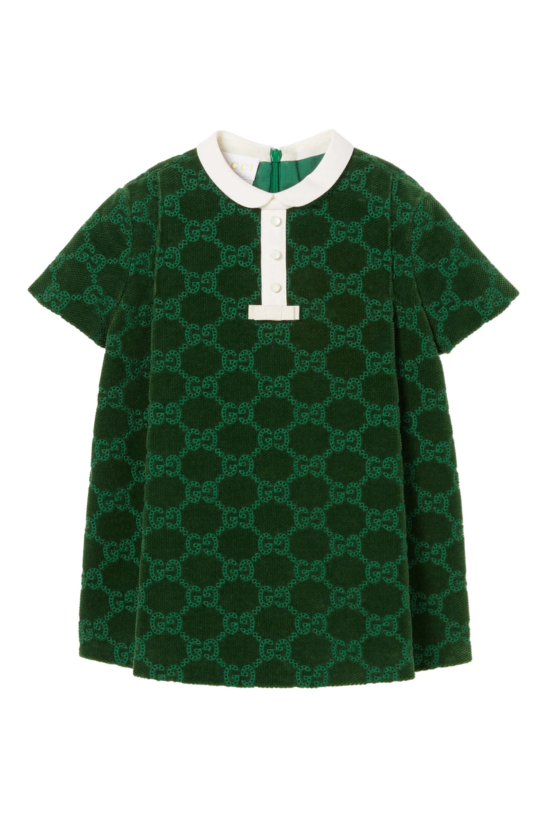 Kids GG Cotton Velvet Dress