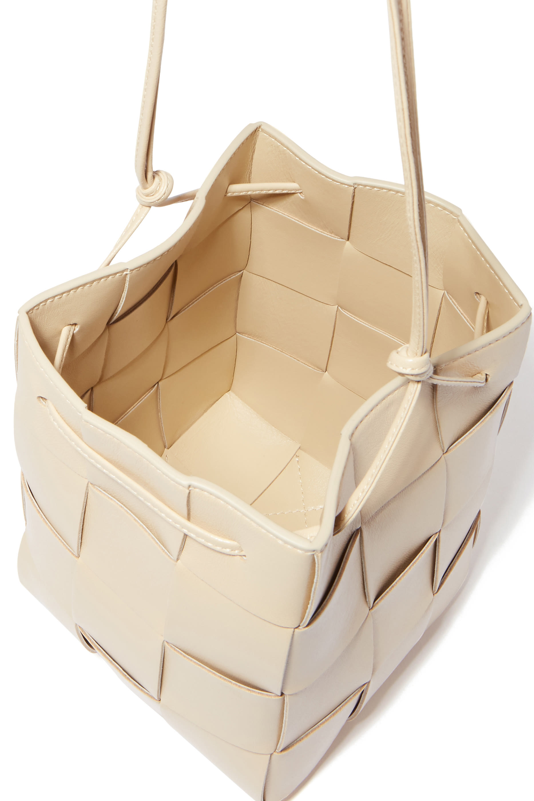 Small Cassette Cross-Body Bucket Bag