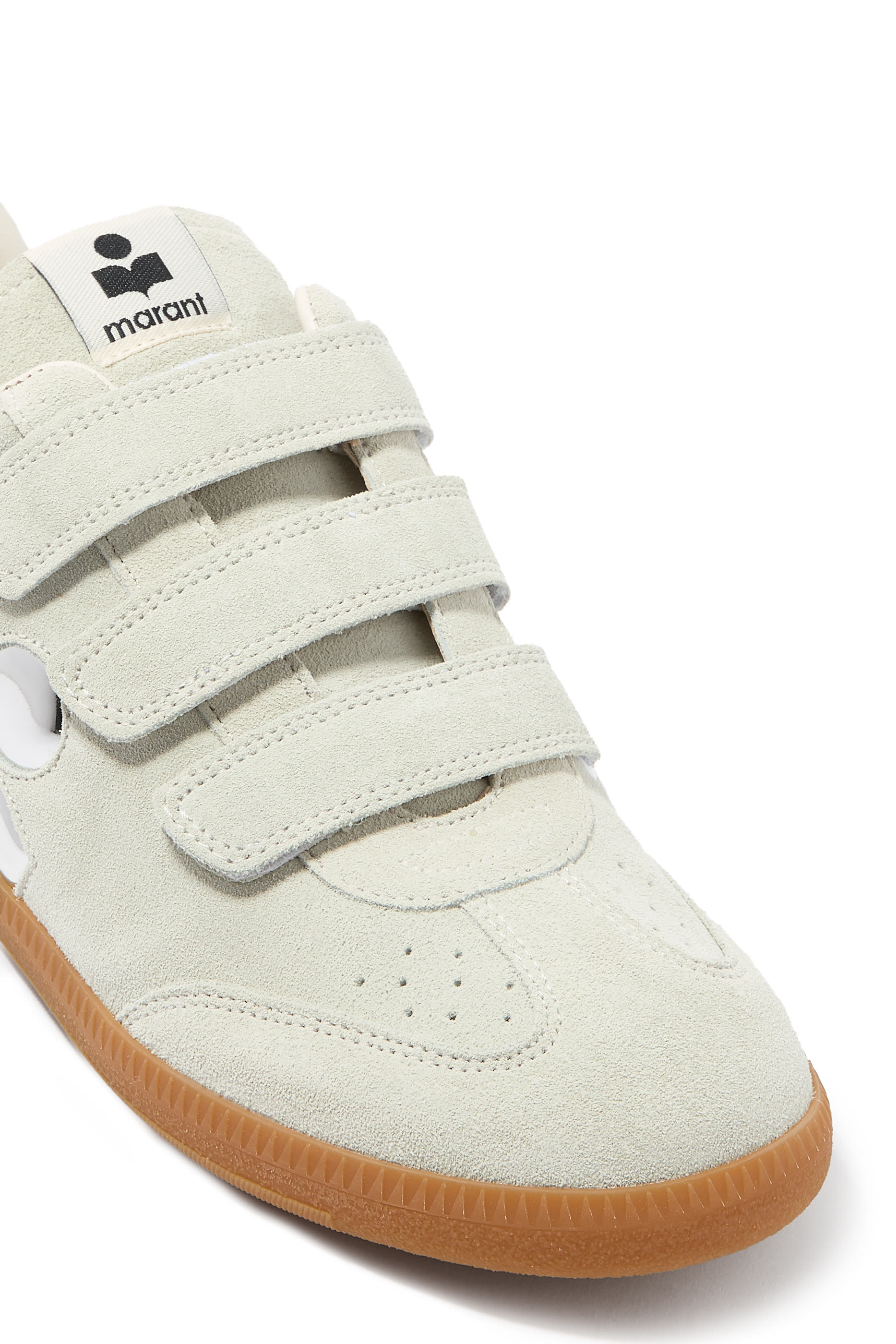 Beth Low-Top Suede Calfskin Leather Sneakers