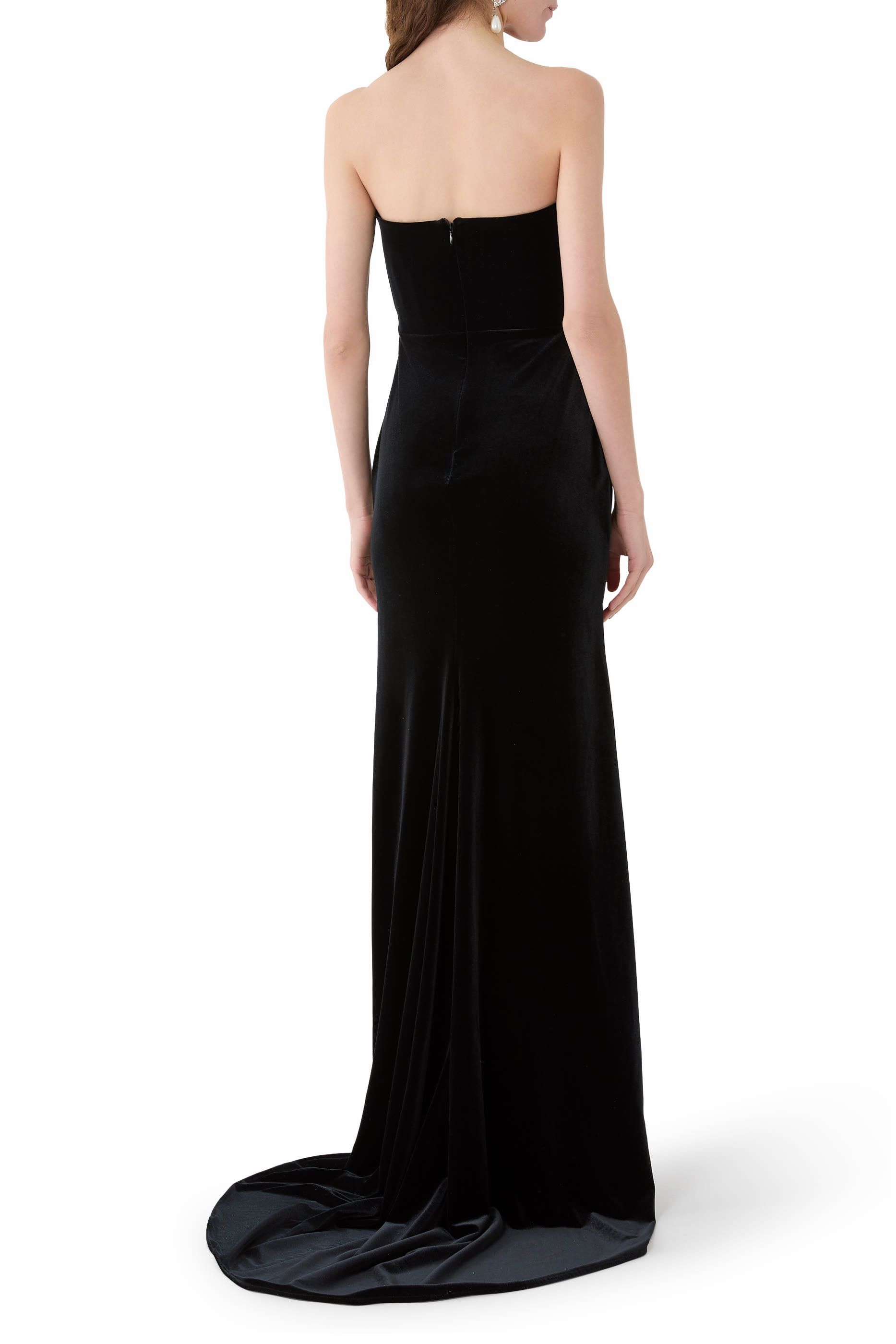 Strapless Sweetheart Ruched Gown