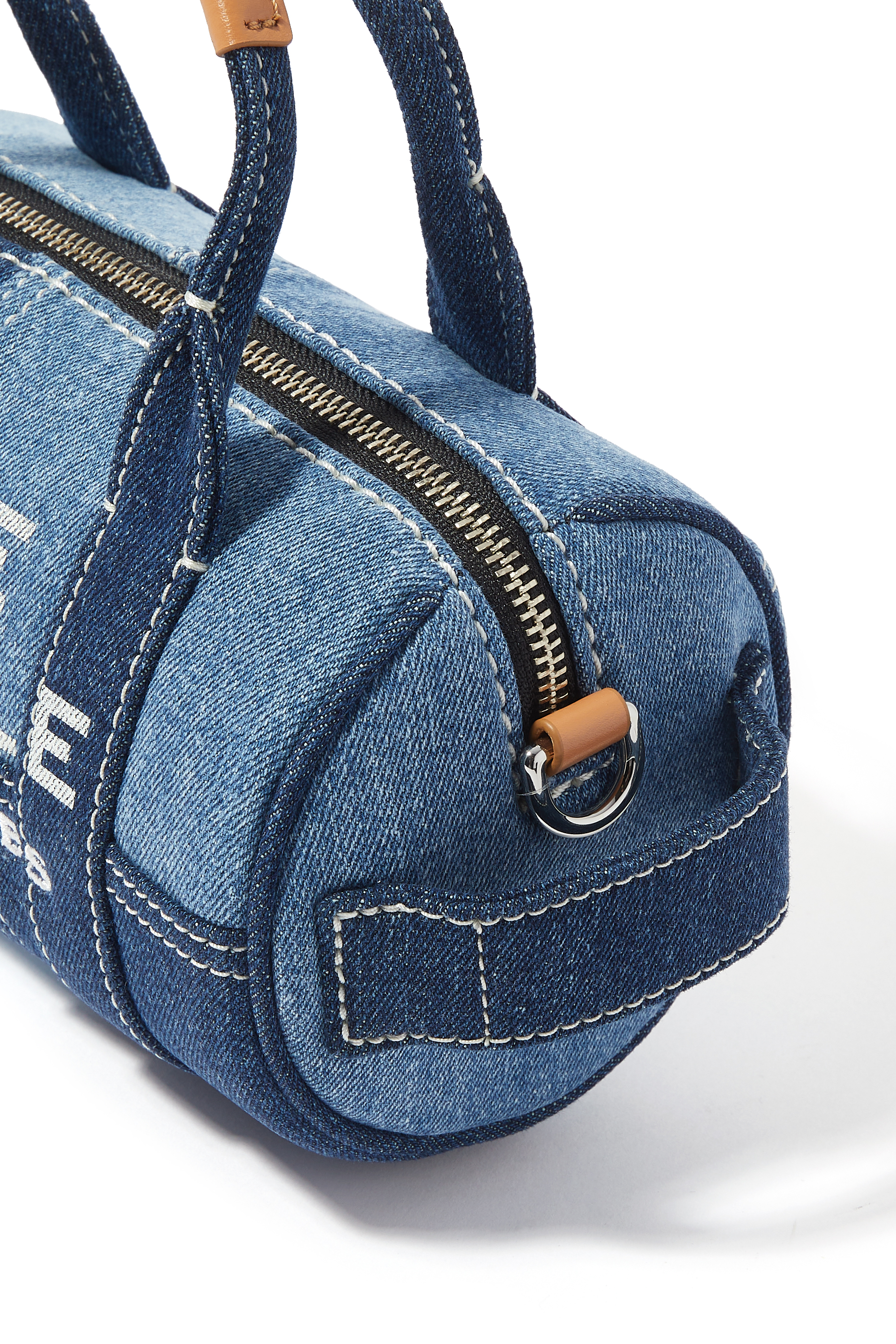 The Mini Duffle Bag in Denim