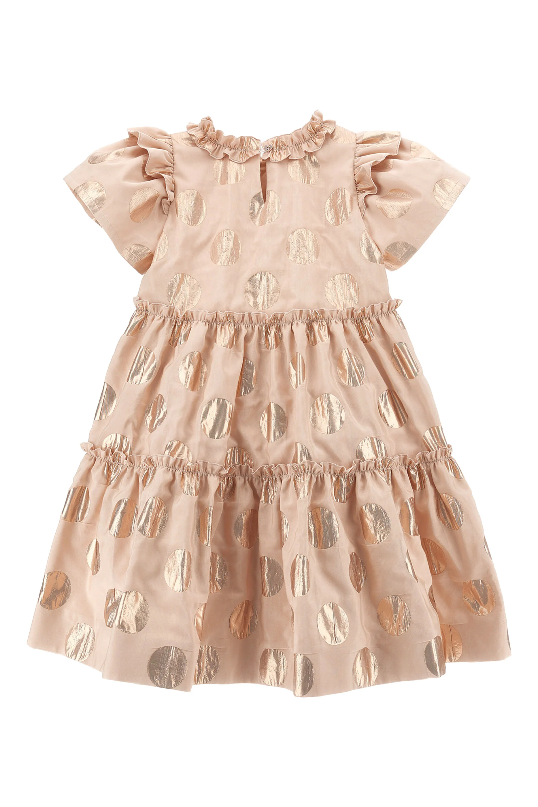 Kids Short Sleeve Flared Dress
