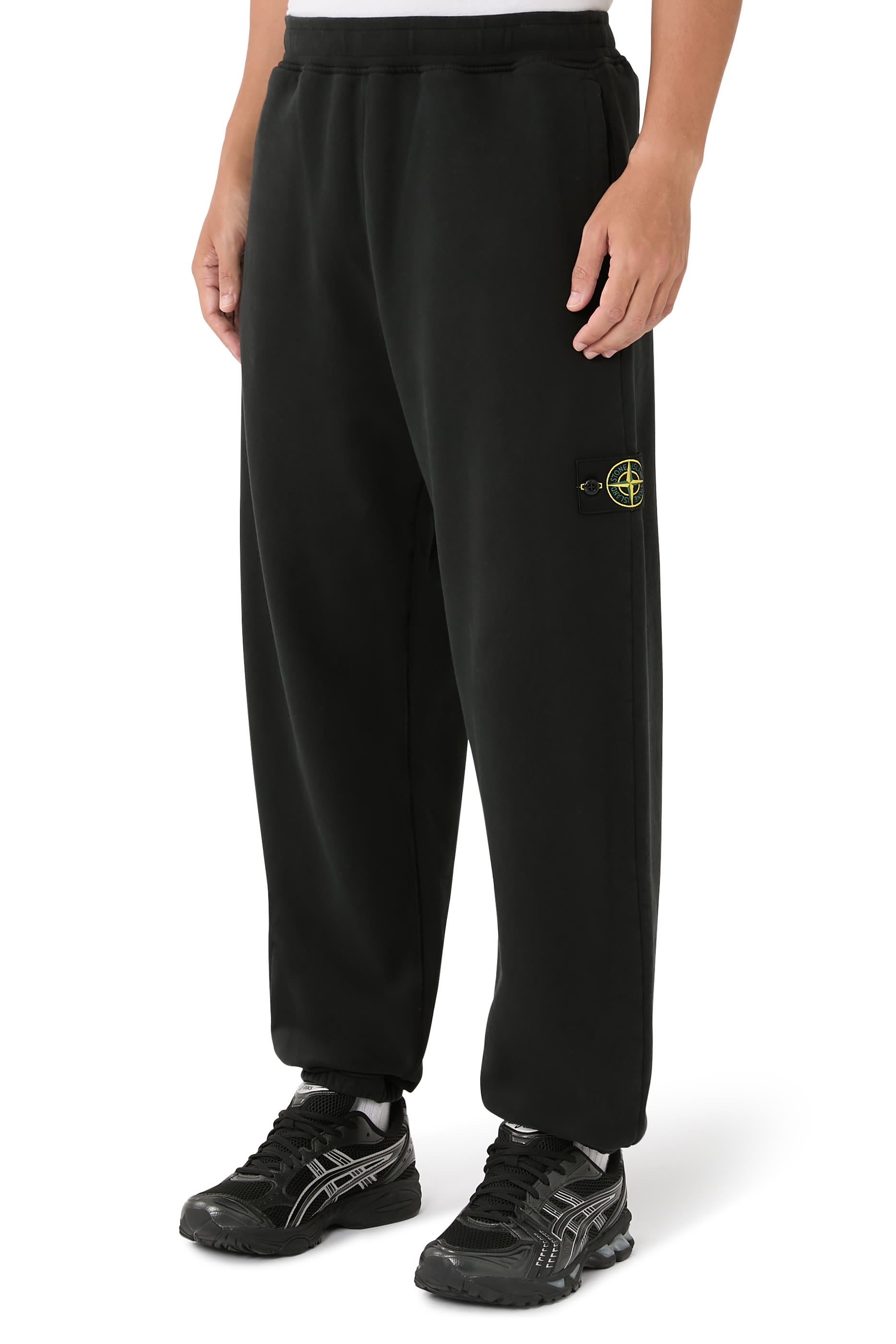 Brushed Organic Cotton Fleece Logo Sweatpants