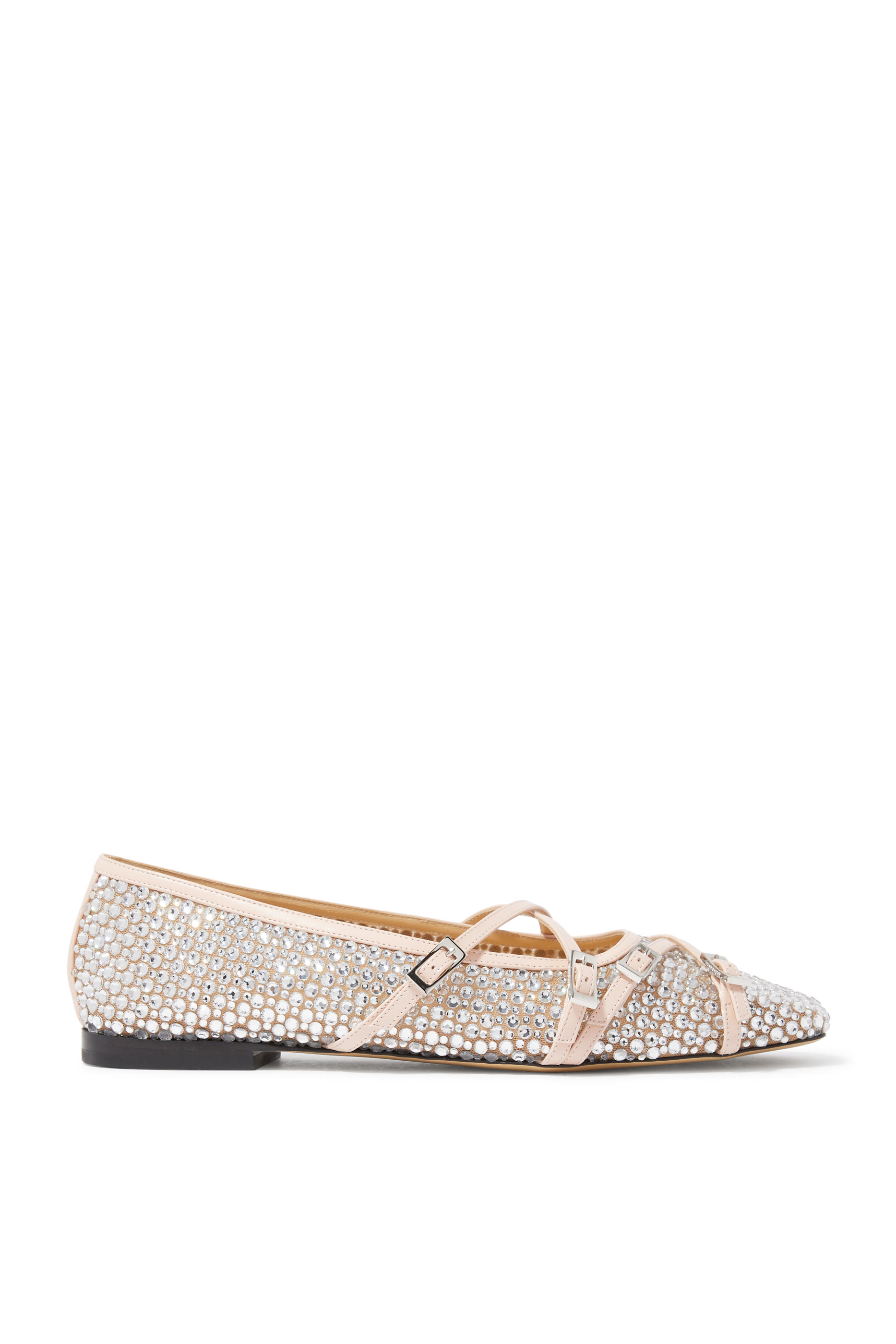 Crystal Mesh Ballerinas