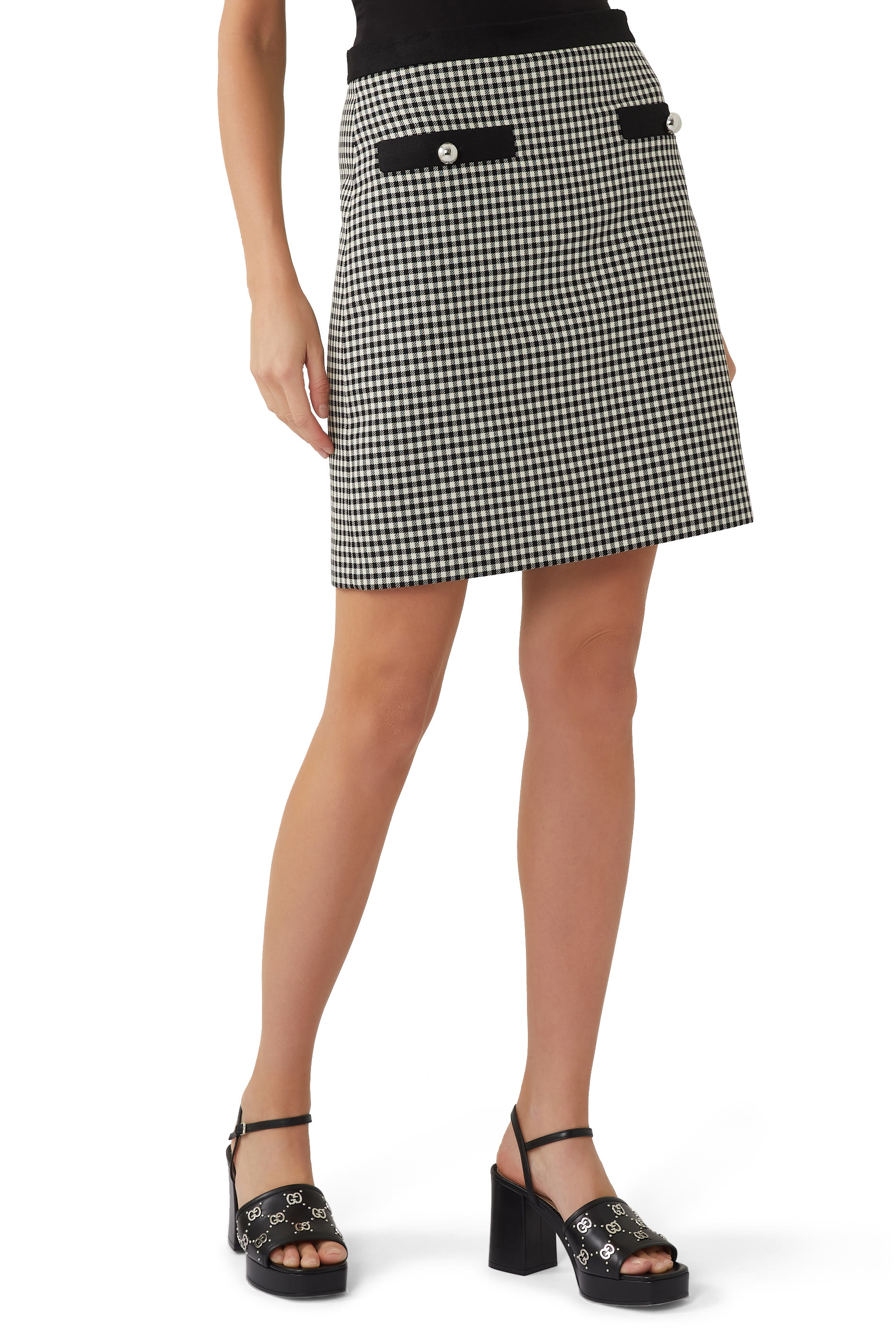Gingham Cotton Skirt