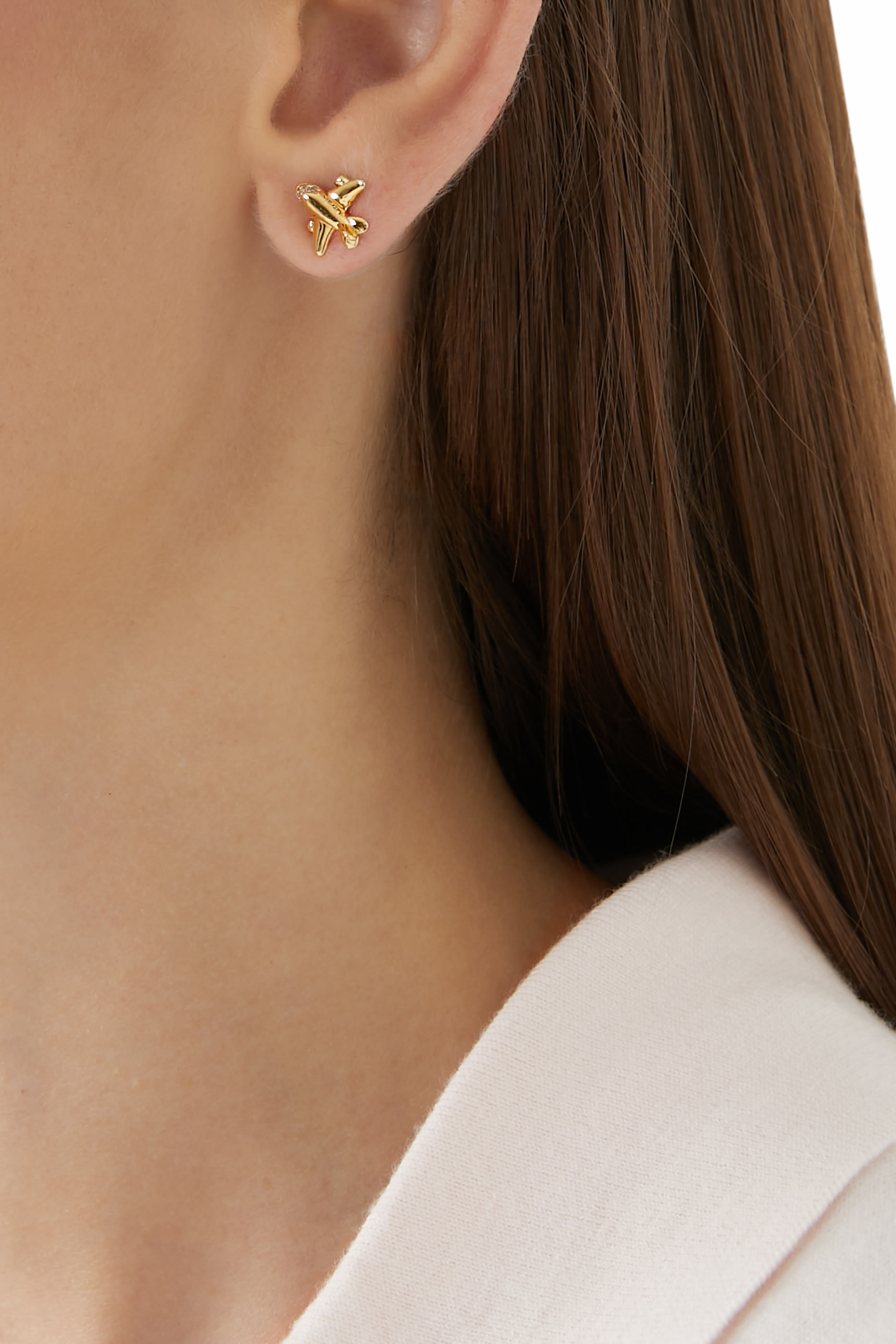 Airplane Stud Earrings