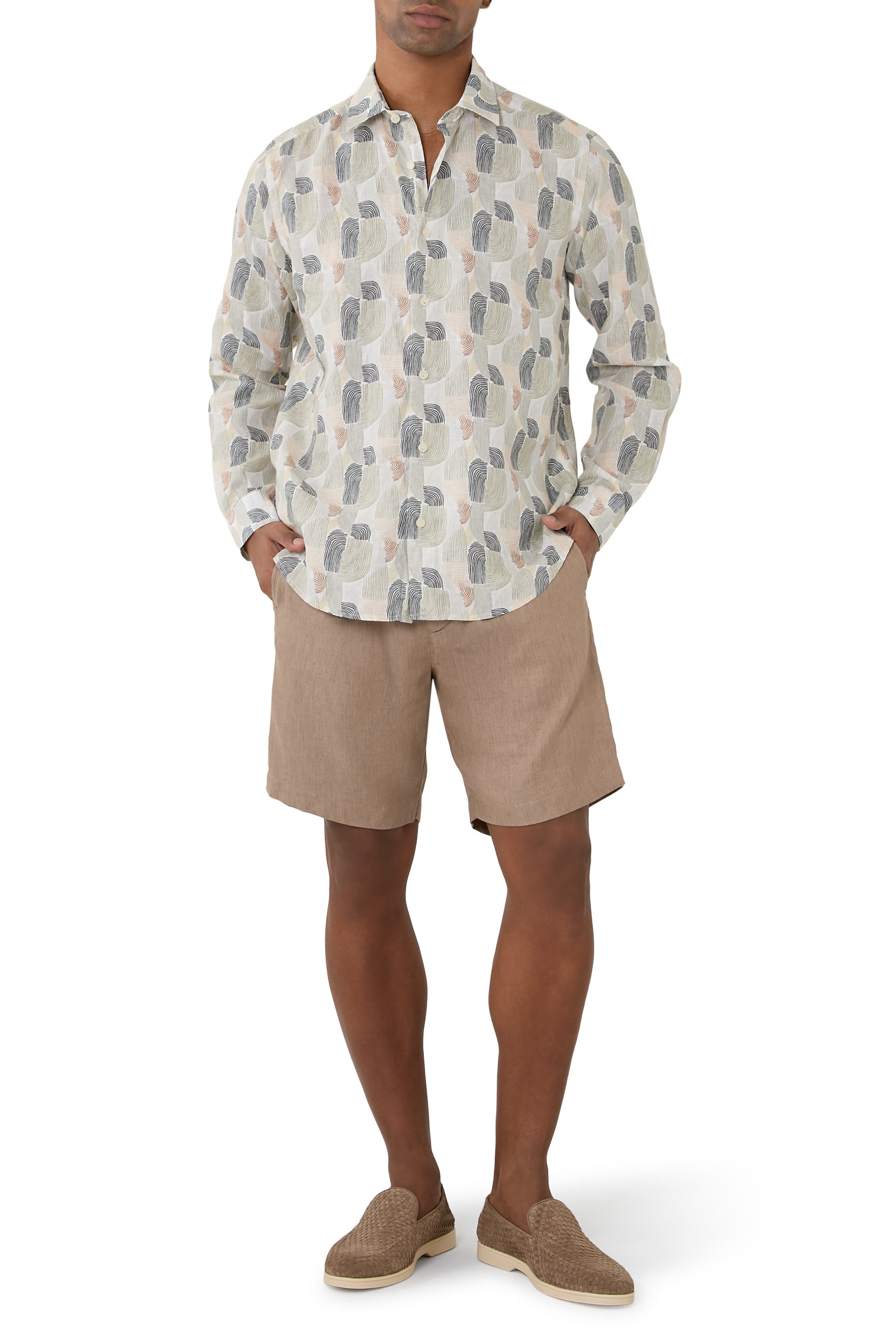 Geometric Print Shirt