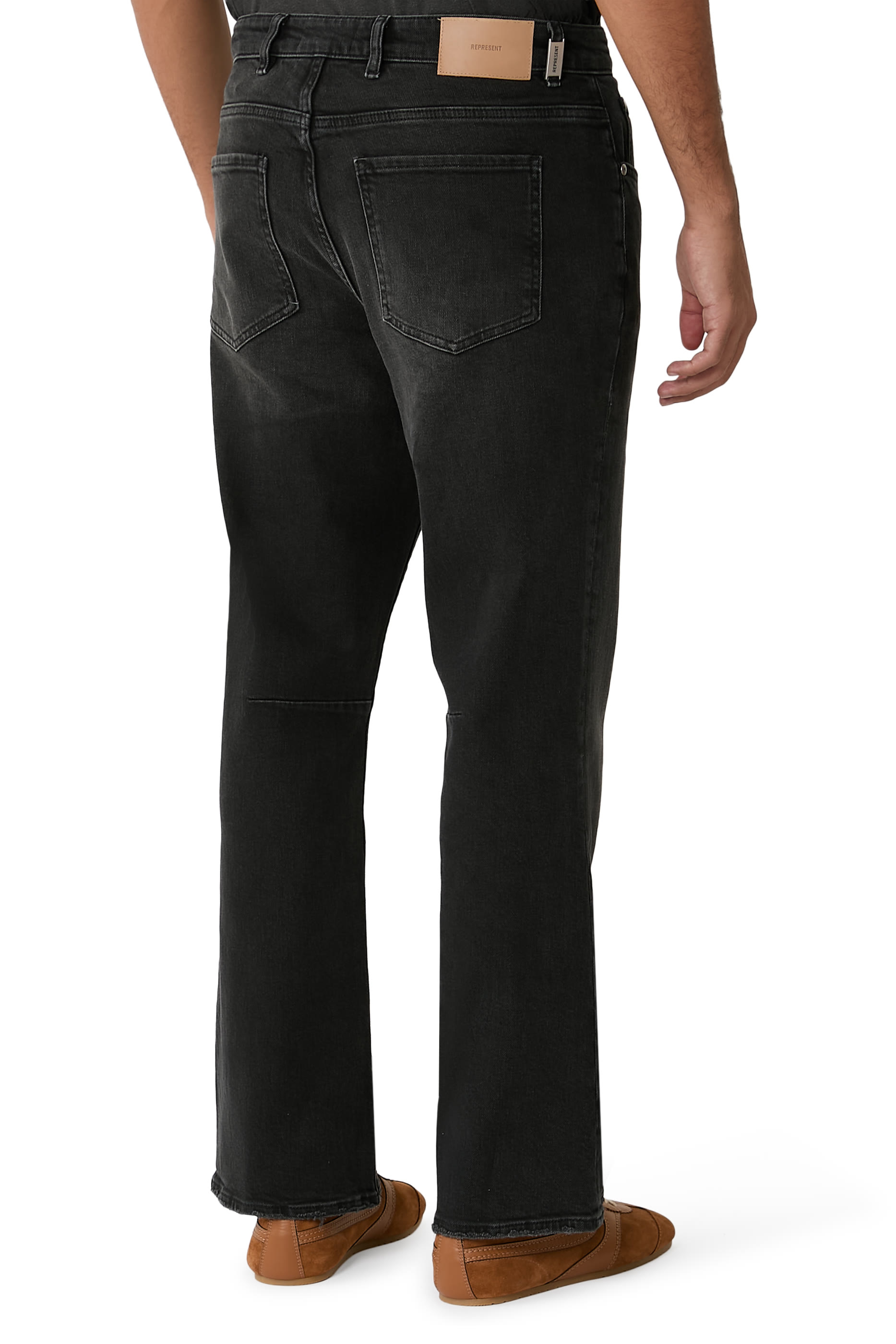 Boot Cut Denim Trousers
