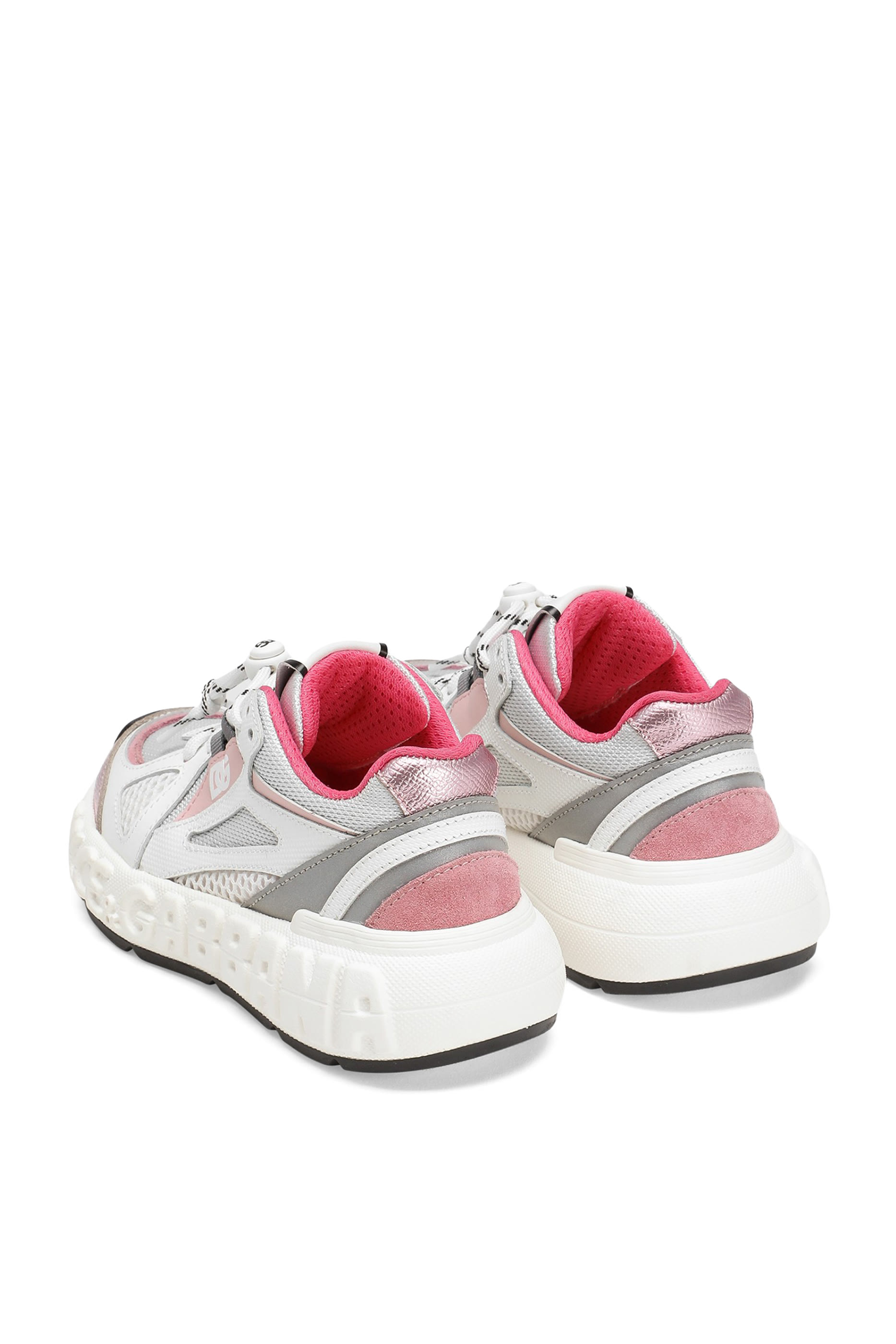 Kids DG Logo Nylon and Mesh Sneakers
