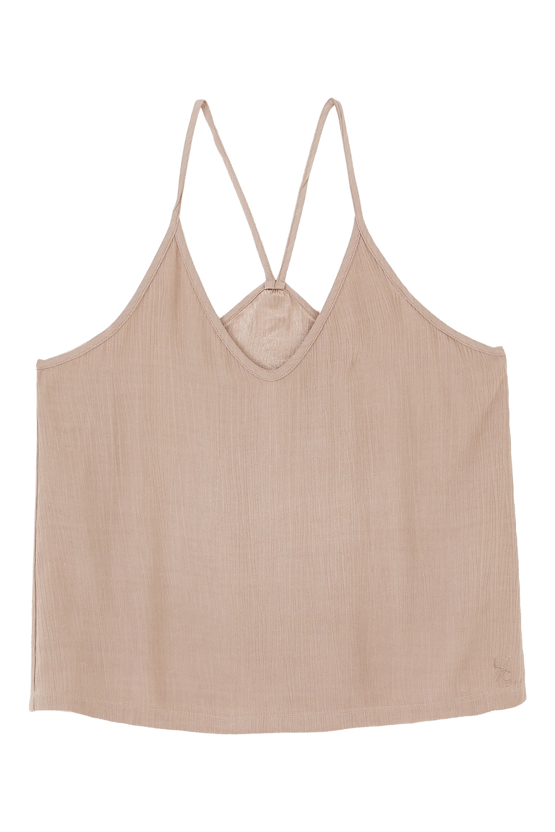 Embody Plisse Cami Taupe