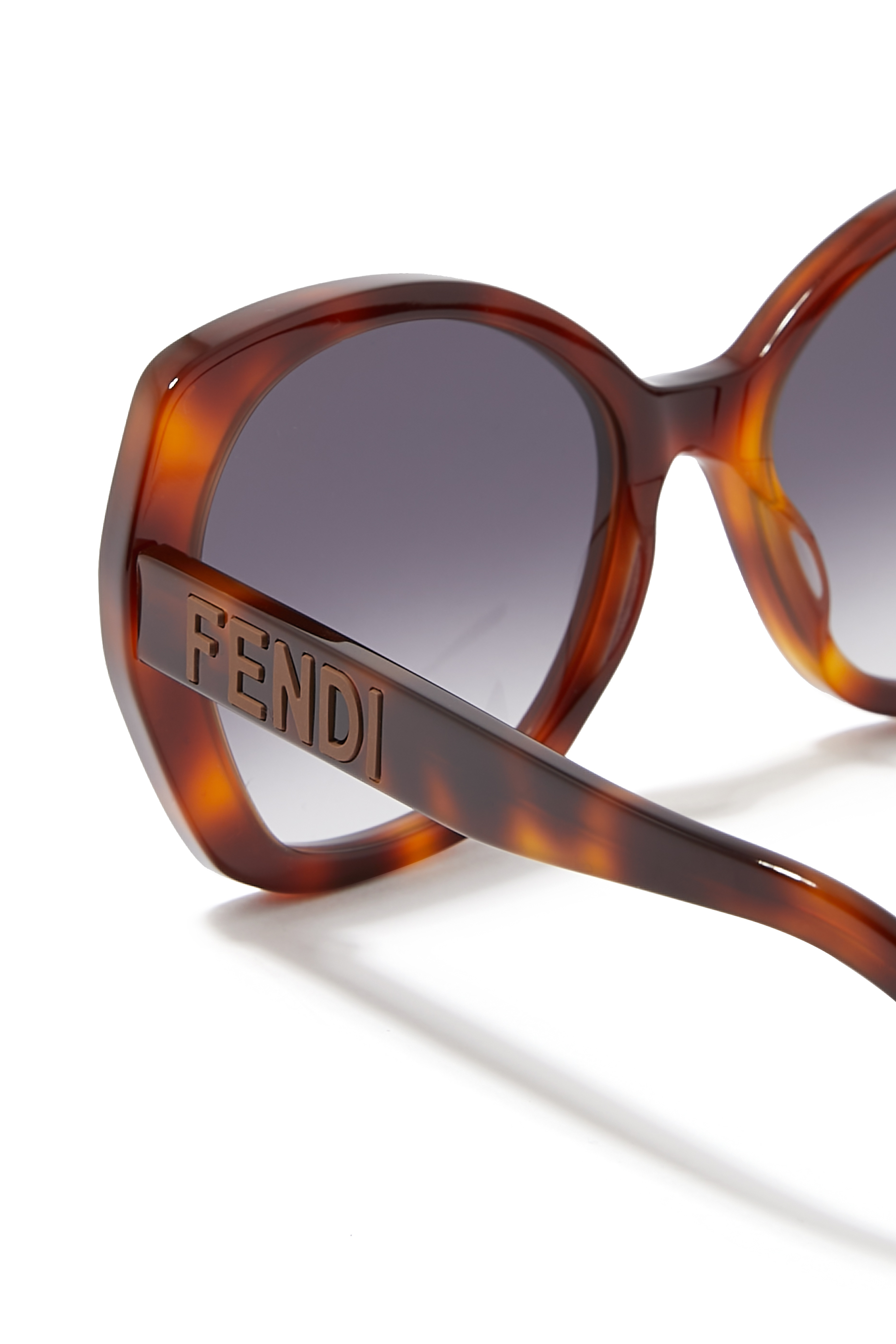 Lettering Round Sunglasses