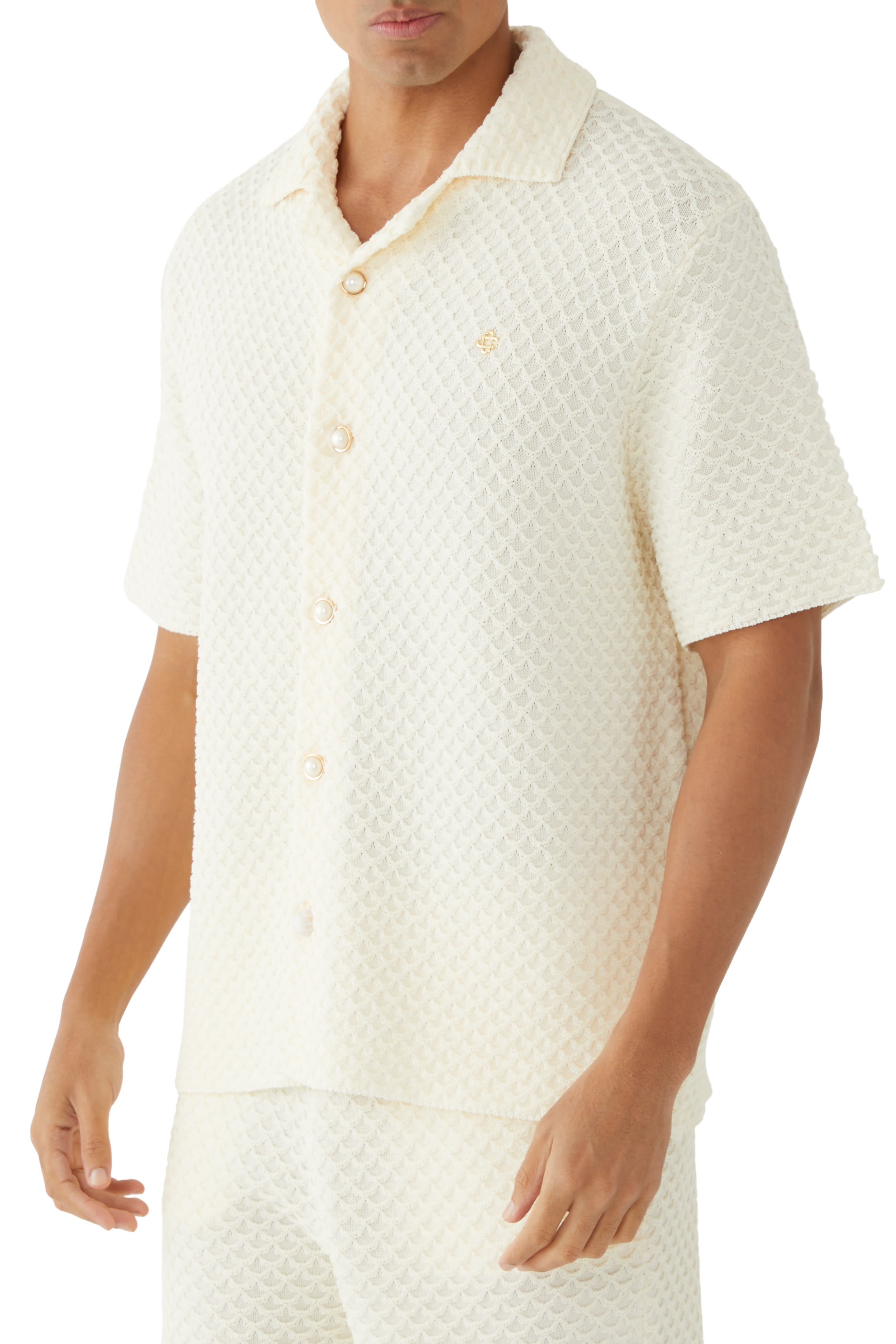 Textured Knitted Shirt