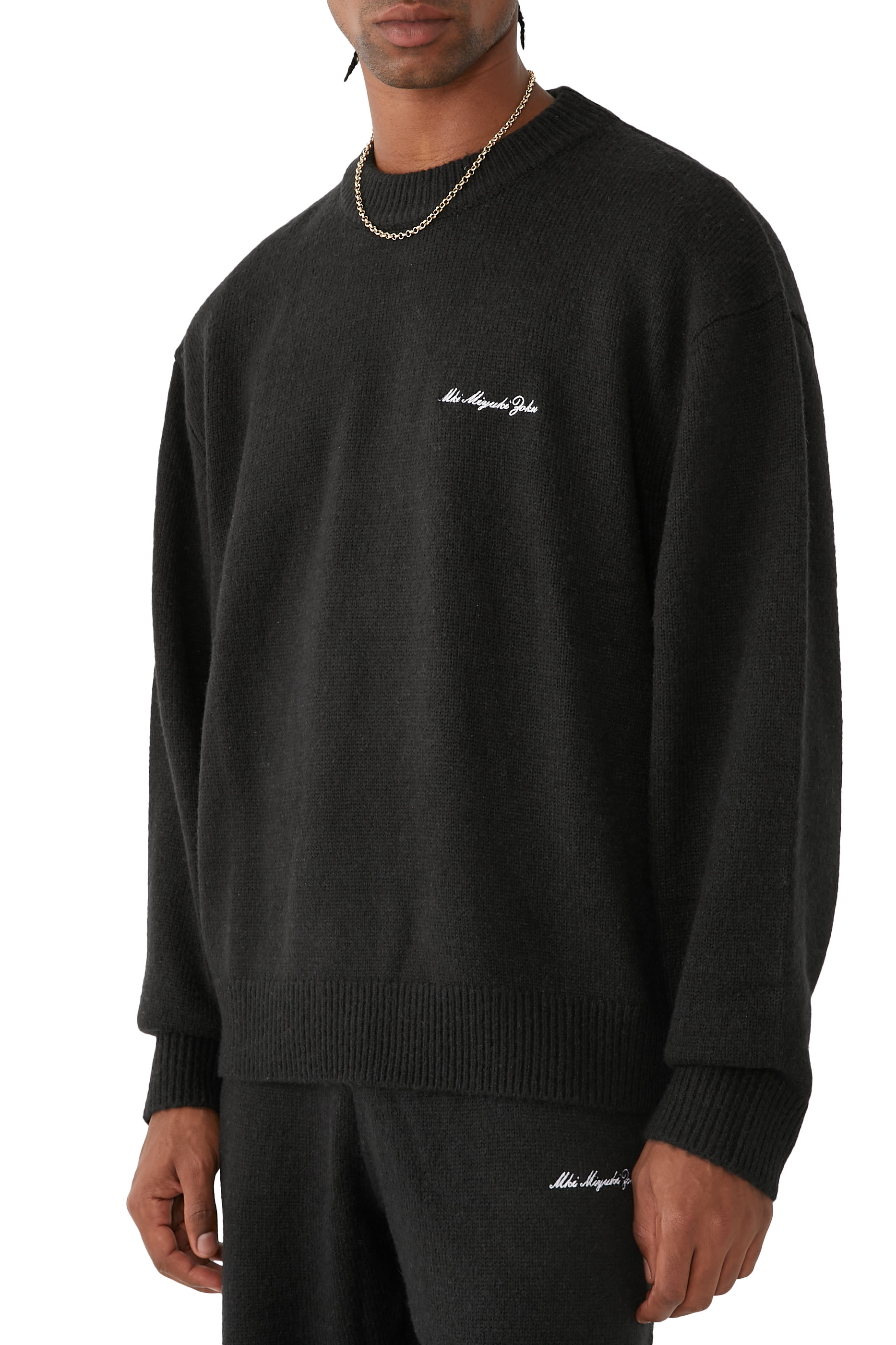 Mohair Blend Knit Crew