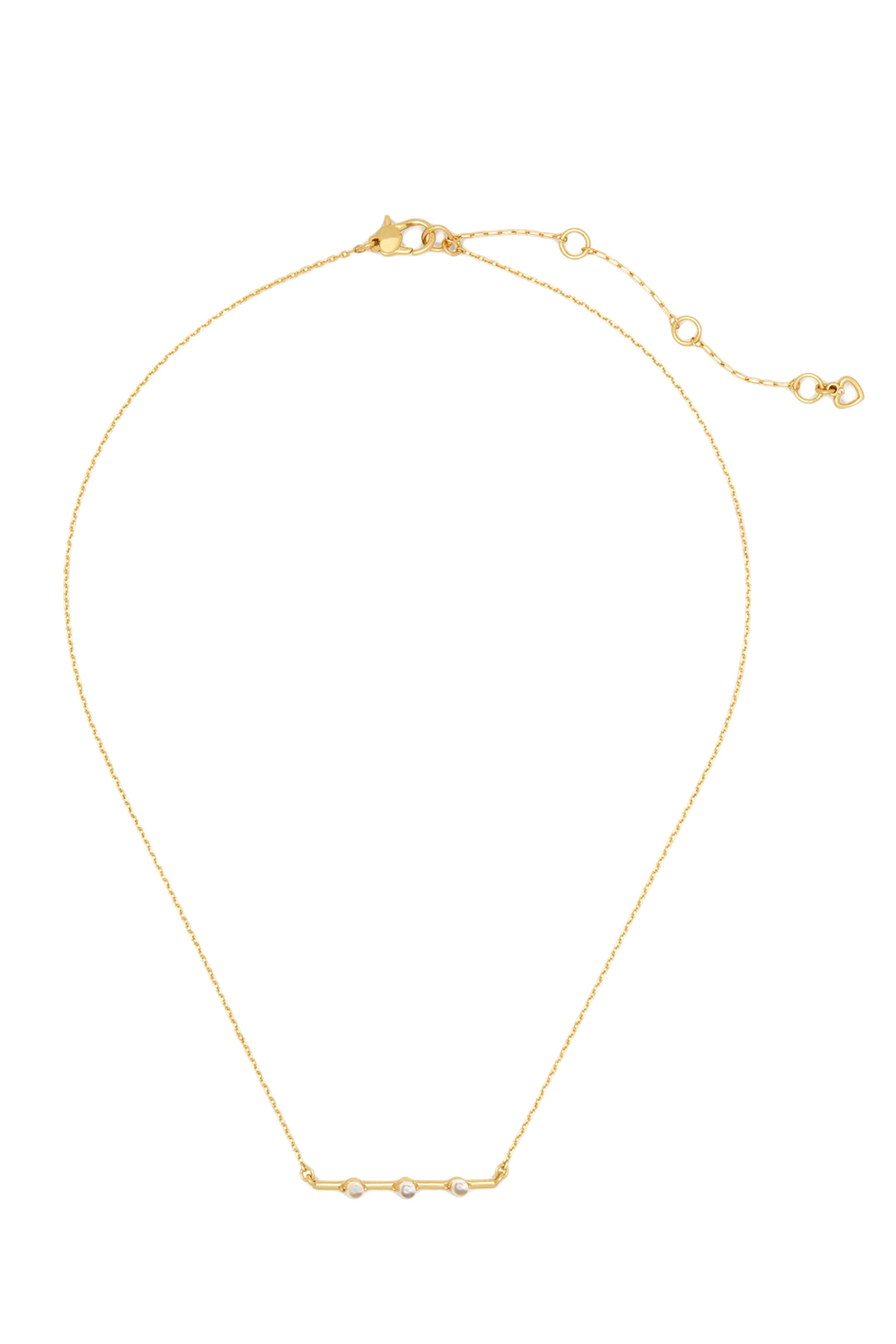 Hint of Shimmer Pendant, Plated Metal & Cubic Zirconia, Glass Pearl