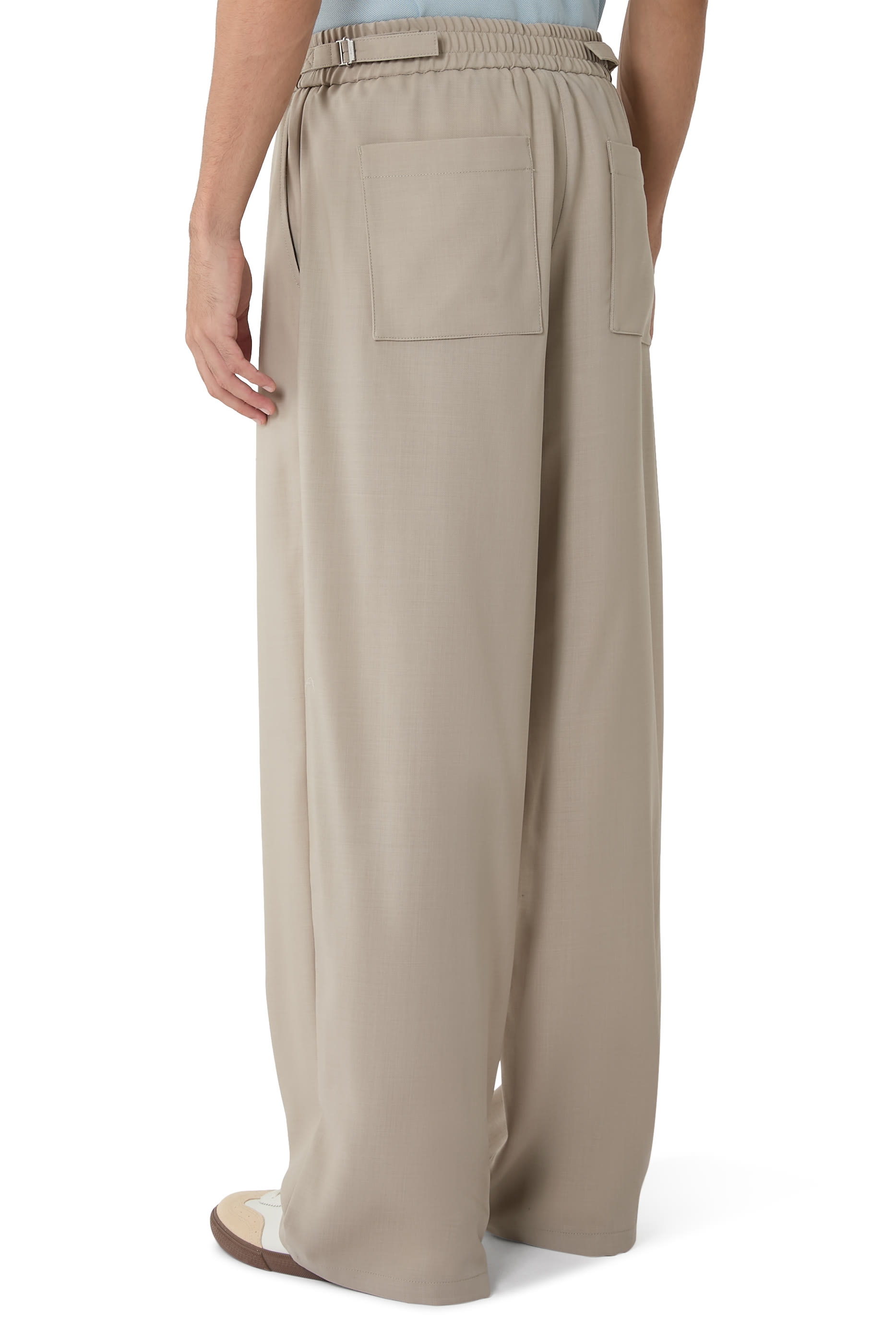Wool Elasticated Trousers 