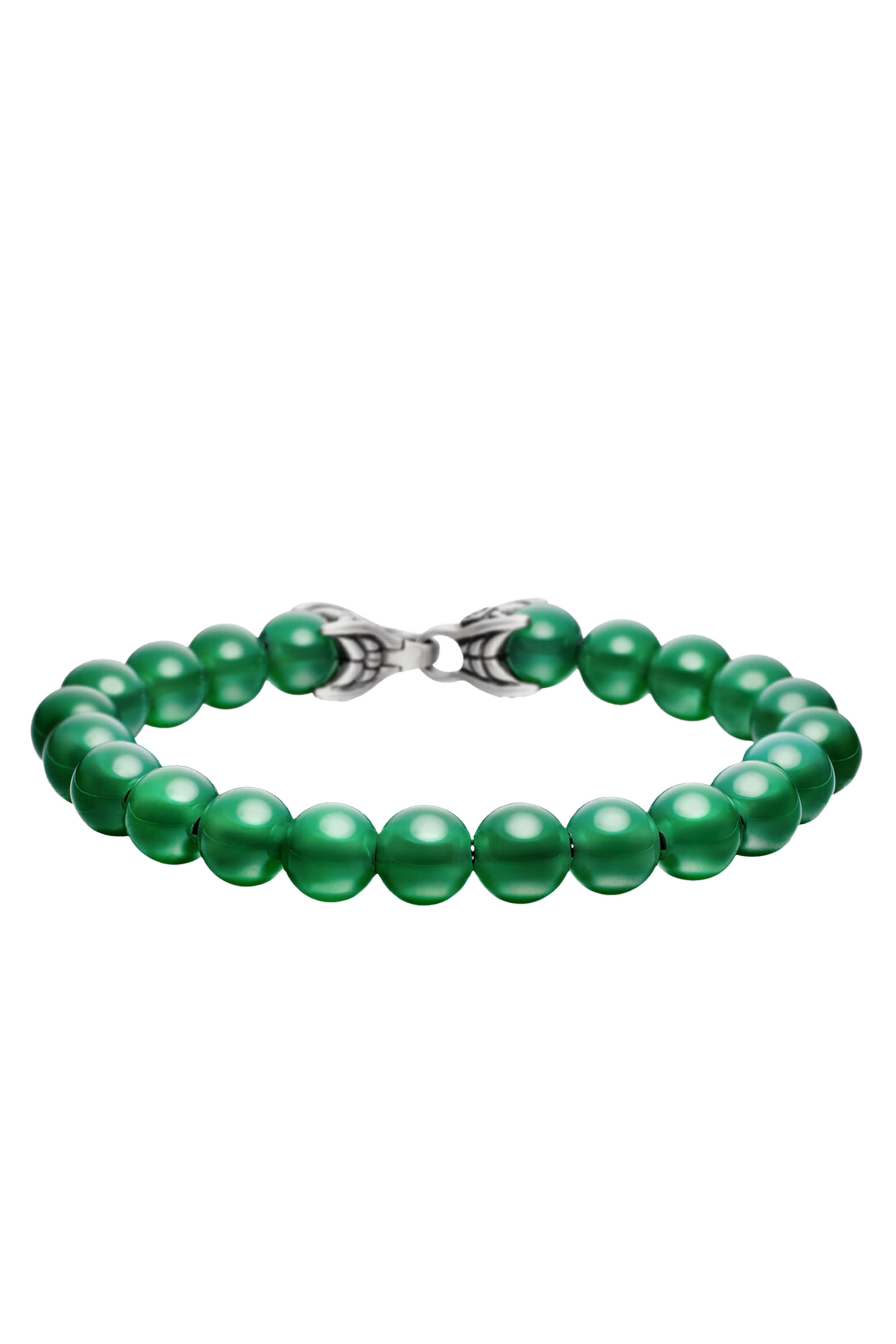 Spiritual Beaded Bracelet,  Sterling Silver & Onyx